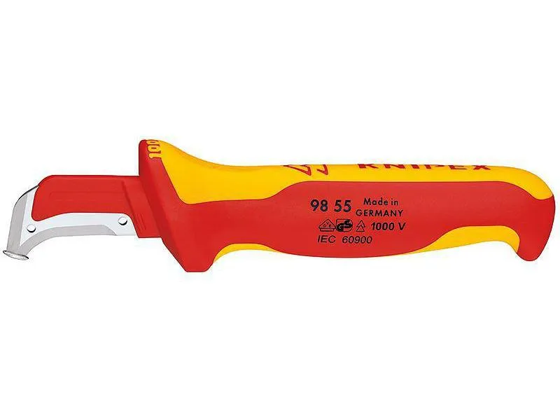 Knipex Abmantelungsmesser 180 mm mit Gleitschutz Knipex Abmantelungsmesser 180 mm mit Gleitschutz