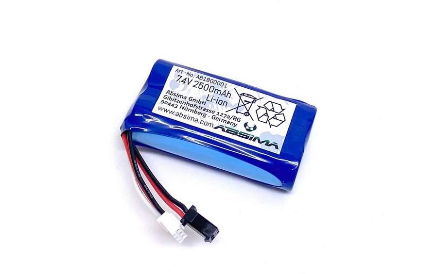 Absima RC-Akku Li-Ion Pack 7.4 2500 mAh Absima RC-Akku Li-Ion Pack 7.4 2500 mAh
