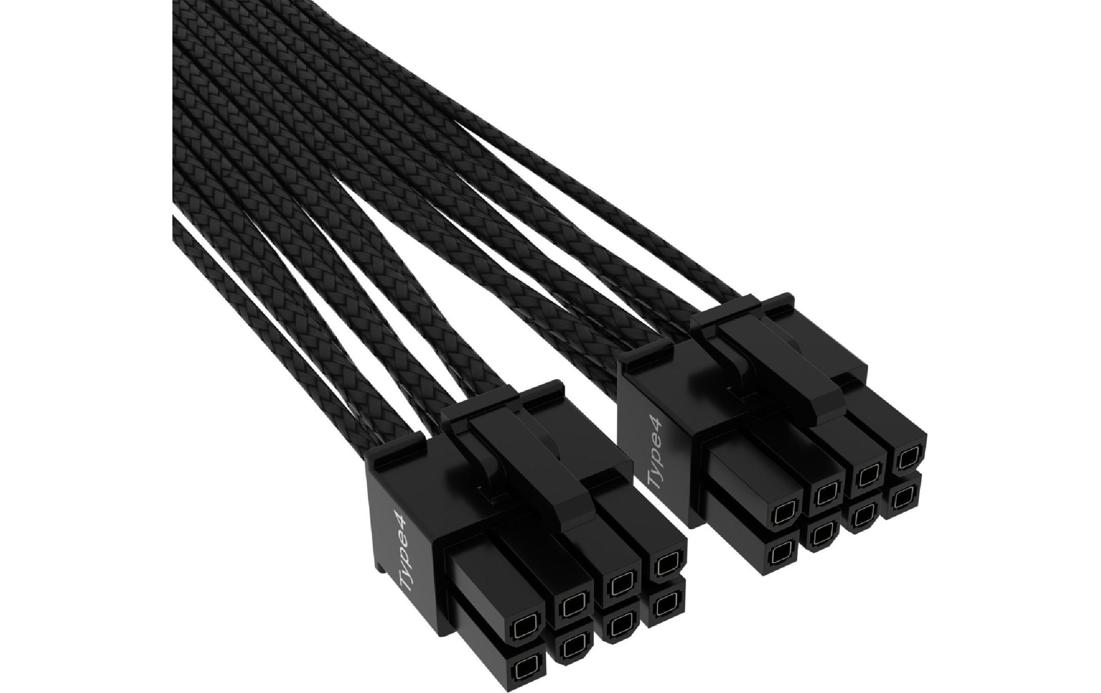 Corsair Premium 12+4-Pin 12VHPWR 600 W Kabel Schwarz