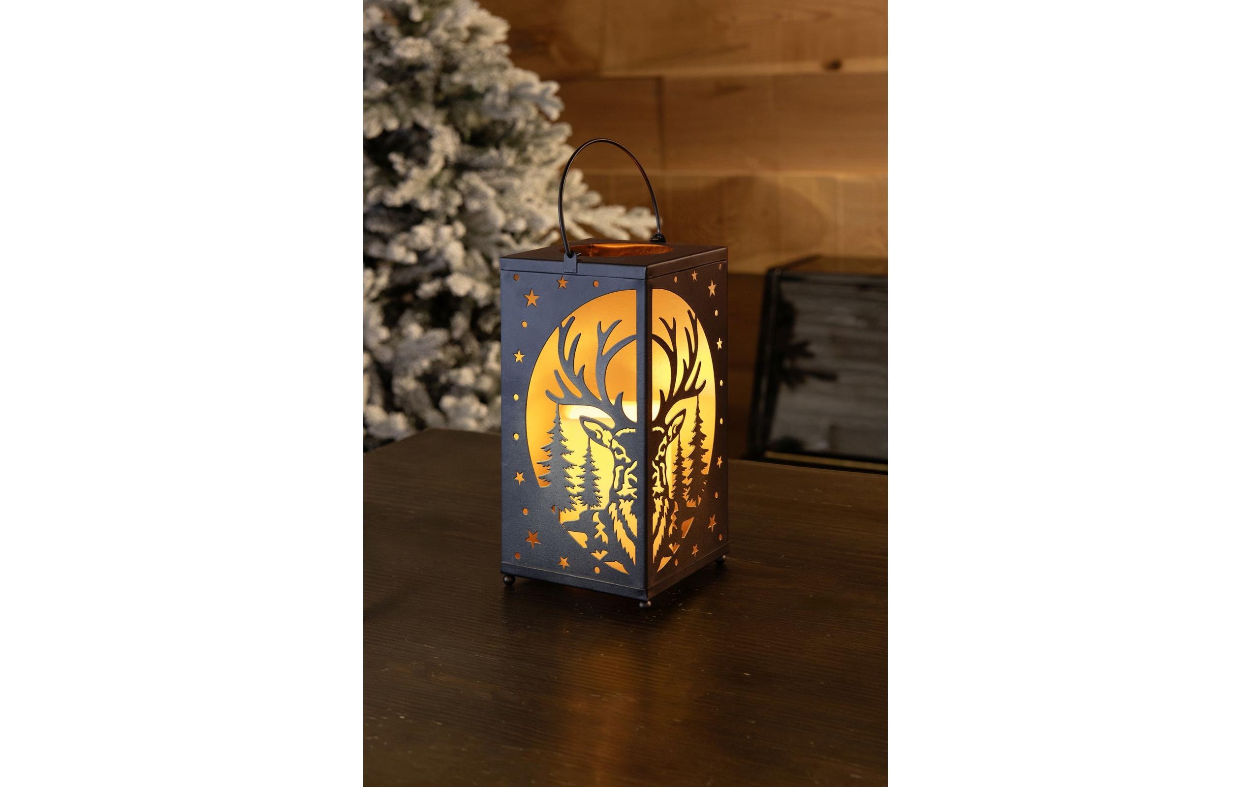 STT Laterne Kerze Deer 24 cm