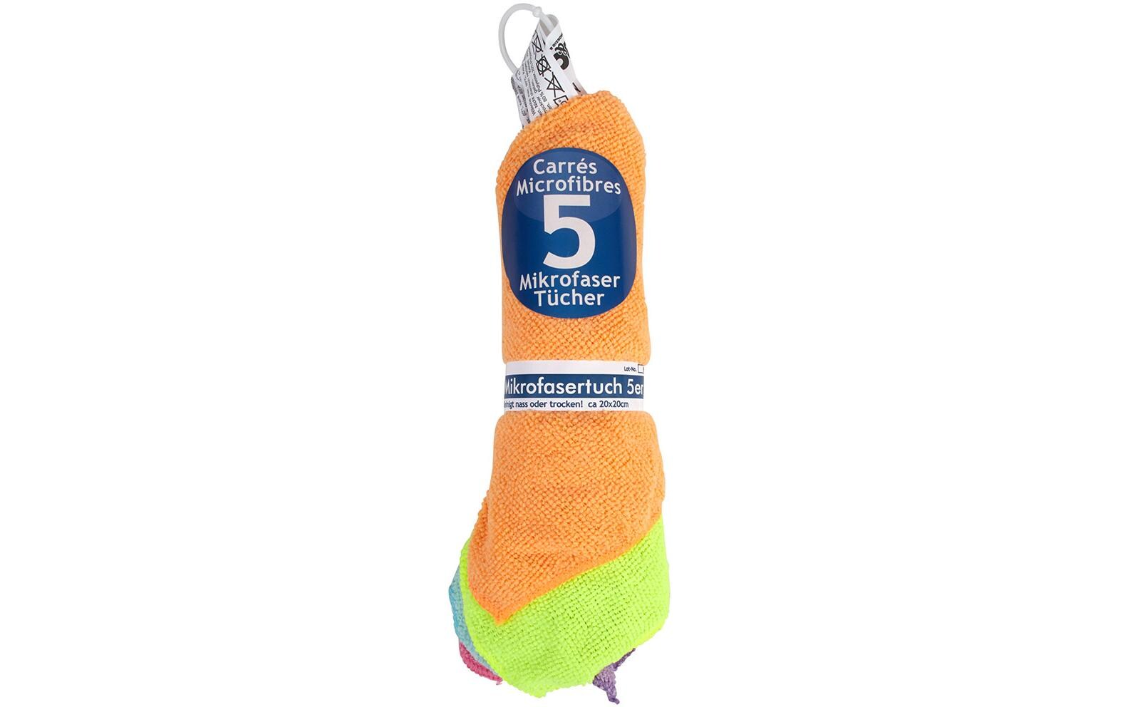 Sauber Meister Mikrofasertuch Mini 5 Stück, 20 cm x 20 cm Sauber Meister Mikrofasertuch Mini 5 Stück, 20 cm x 20 cm
