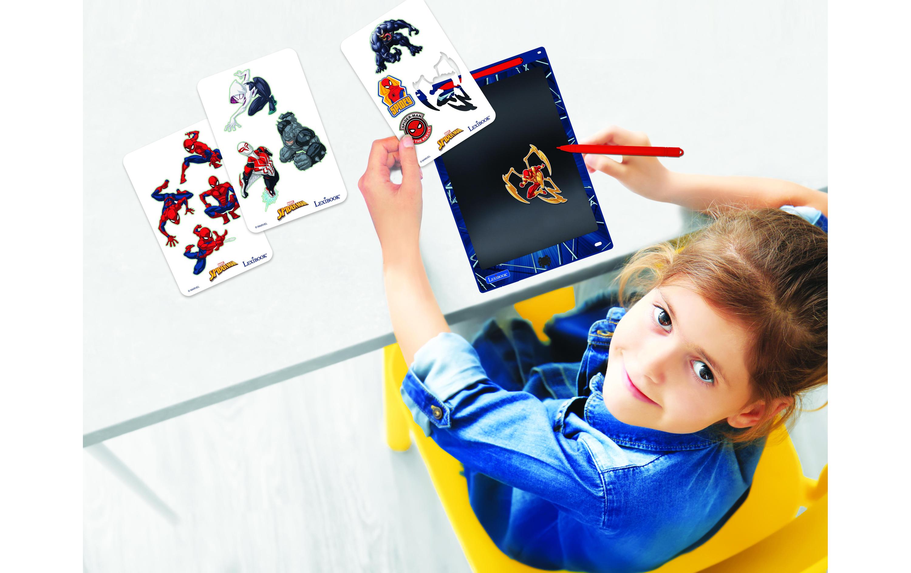 Lexibook Maltafel mit Spider-Man-Schablonen 28 cm