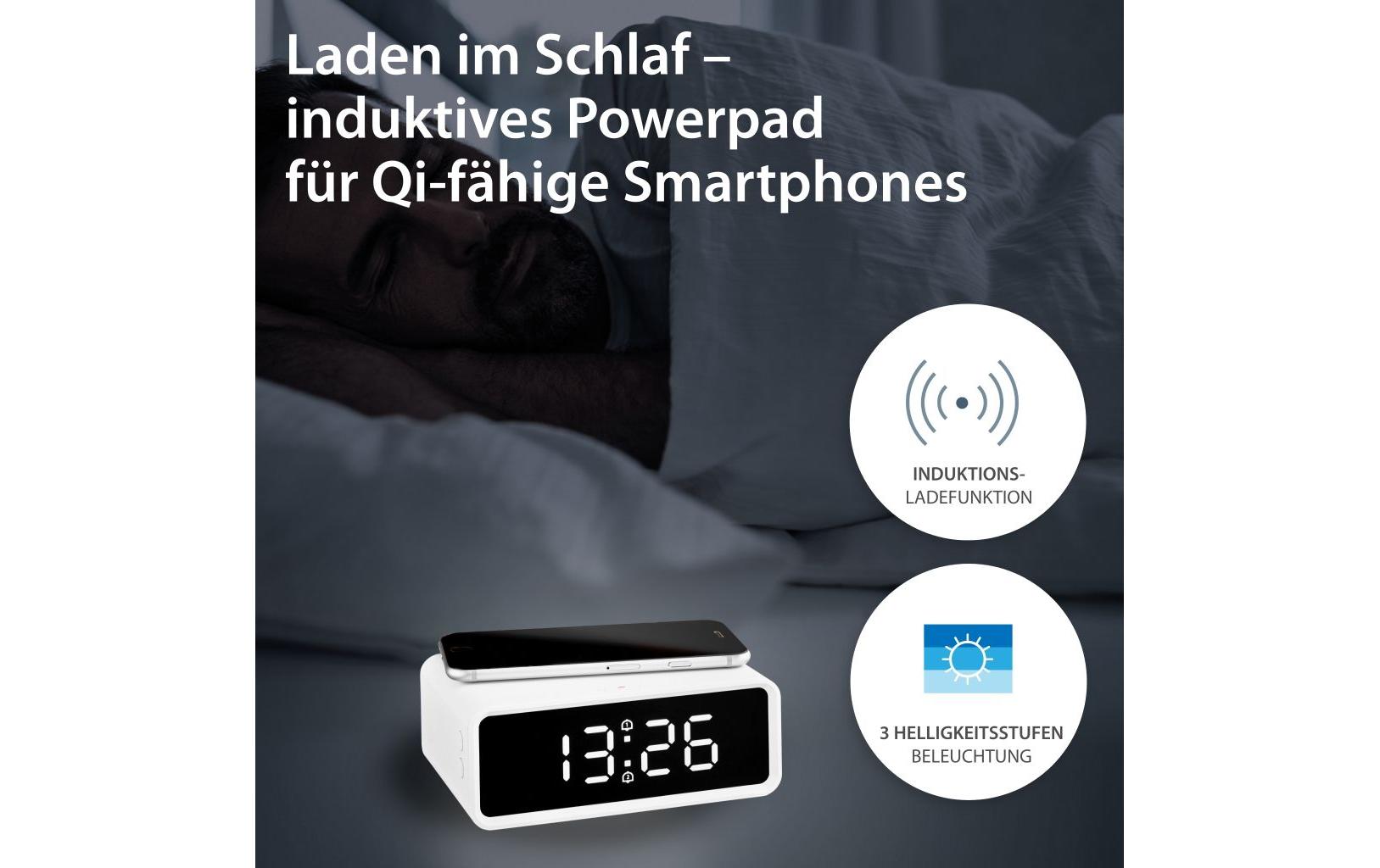 ADE Digitalwecker mit Temperaturanzeige