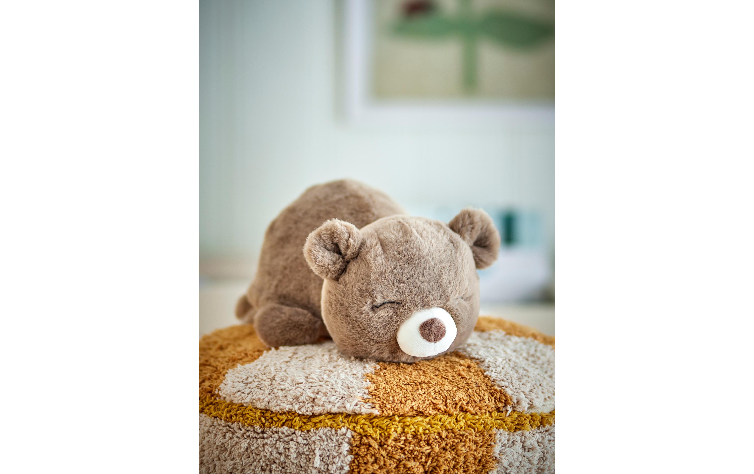 Bloomingville Plüsch Berta Beige, Braun