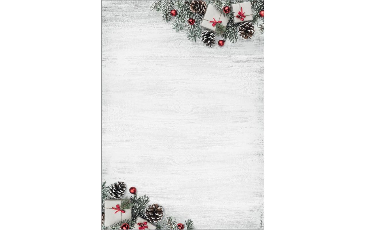 Sigel Motivpapier Scandinavian Christmas, A4, 90 g/m², 100 Blatt