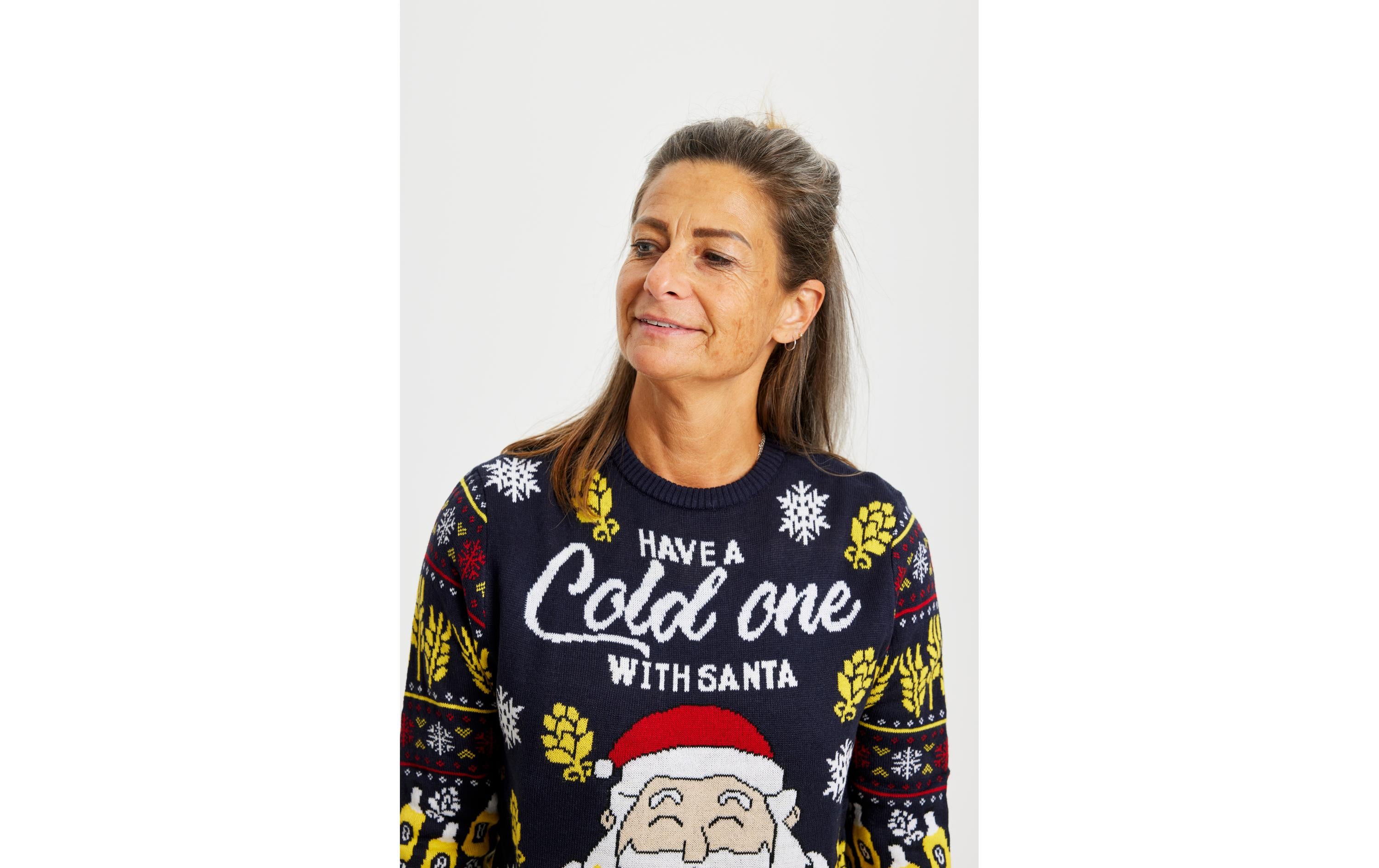 Christmas Sweats Have a Cold One With Santa LED L