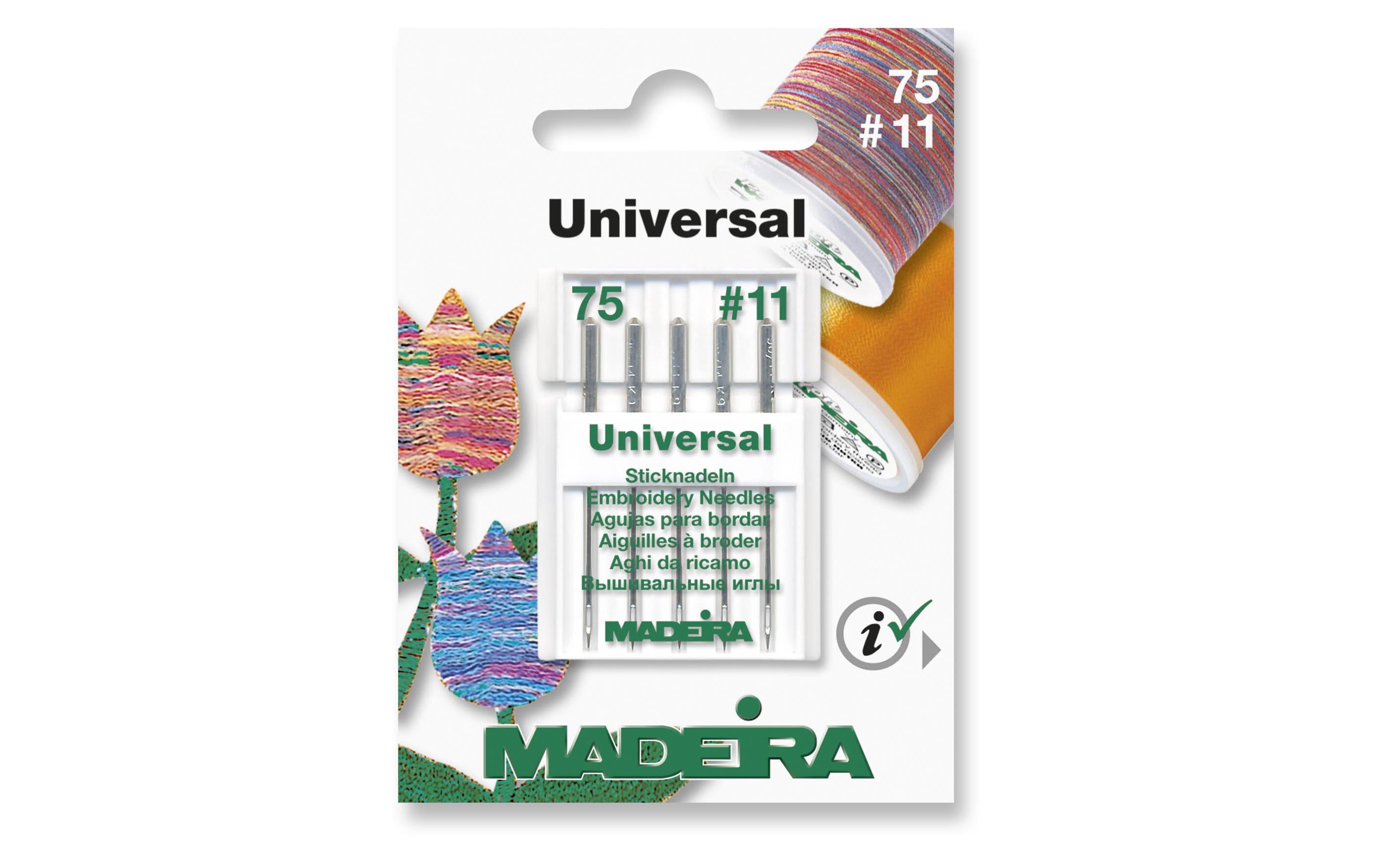 Madeira Maschinennadel für Stickgarne 75/11 5 Stück