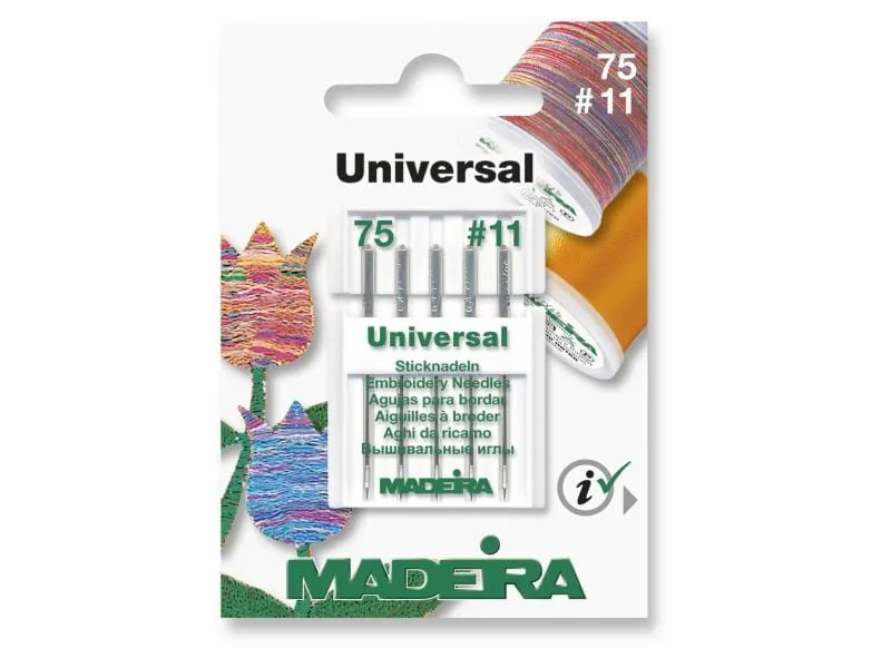 Madeira Maschinennadel für Stickgarne 75/11 5 Stück Madeira Maschinennadel für Stickgarne 75/11 5 Stück