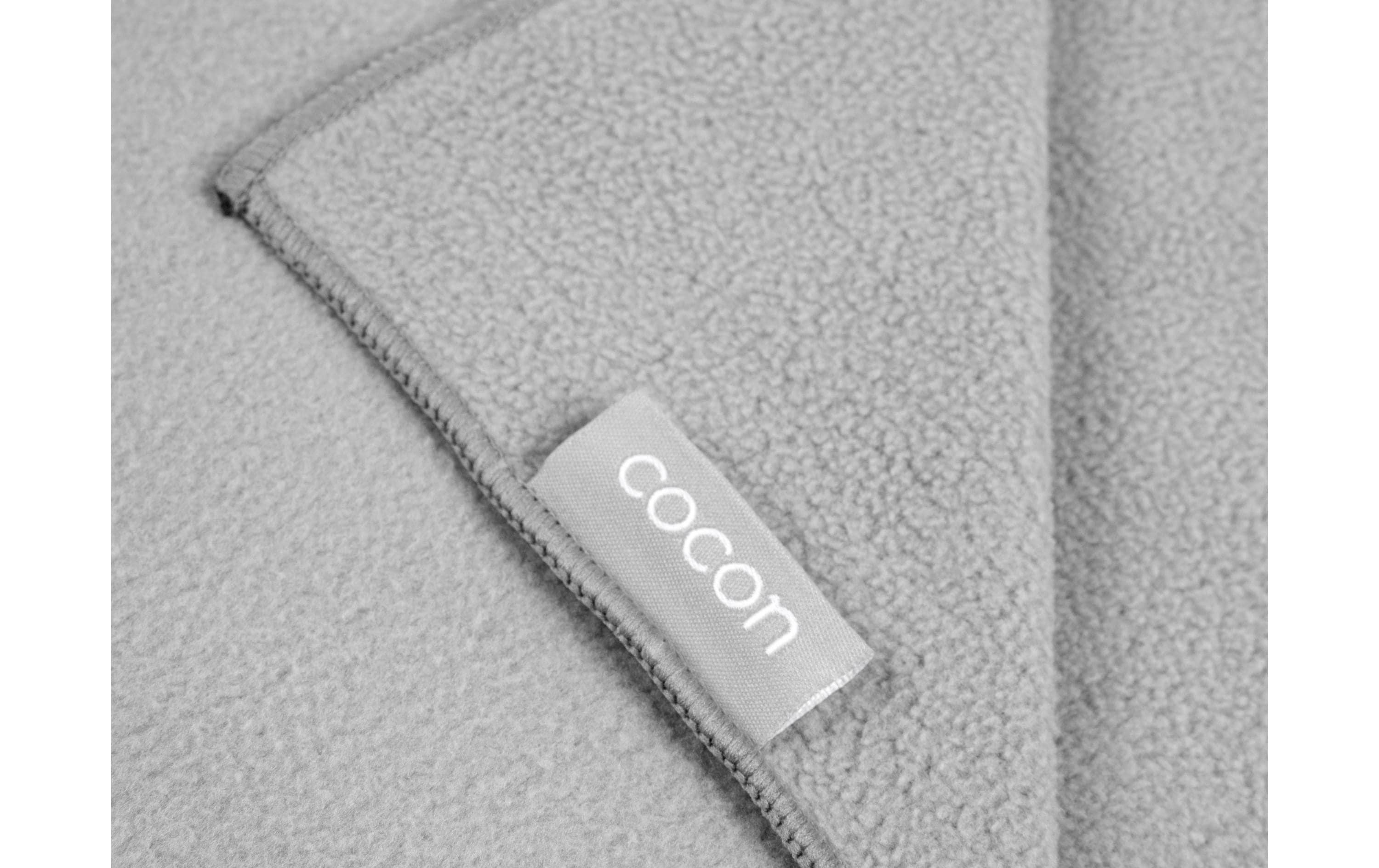 COCON Decke Fleecedecke Fleece, 150 x 210 cm, Hellgrau