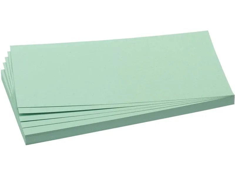 Franken Moderationskarten 20.5 x 9.5 cm, Hellgrün, 500 Stück Franken Moderationskarten 20.5 x 9.5 cm, Hellgrün, 500 Stück