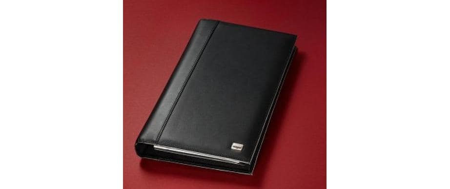 Sigel Visitenkartenbuch Torino 9 x 5.8 cm, bis 160 Karten, Schwarz