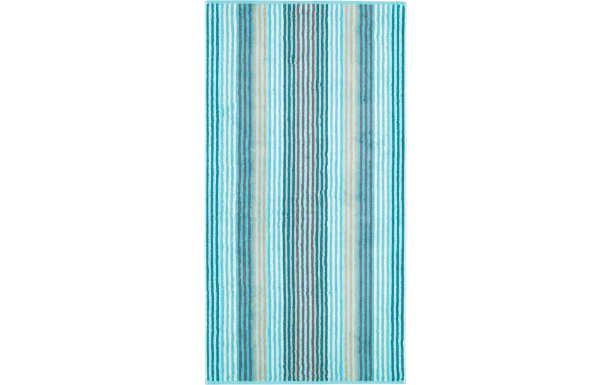 Cawö Duschtuch Unique Streifen 70 x 140 cm, Türkis Cawö Duschtuch Unique Streifen 70 x 140 cm, Türkis