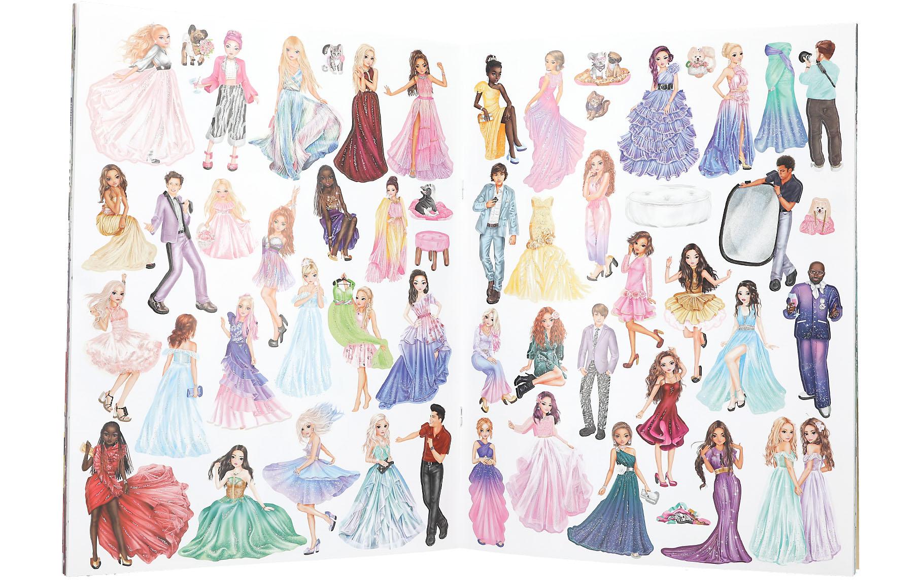 Topmodel Stickerbuch Glamour Top Model 20 Seiten, 6 Seiten Sticker