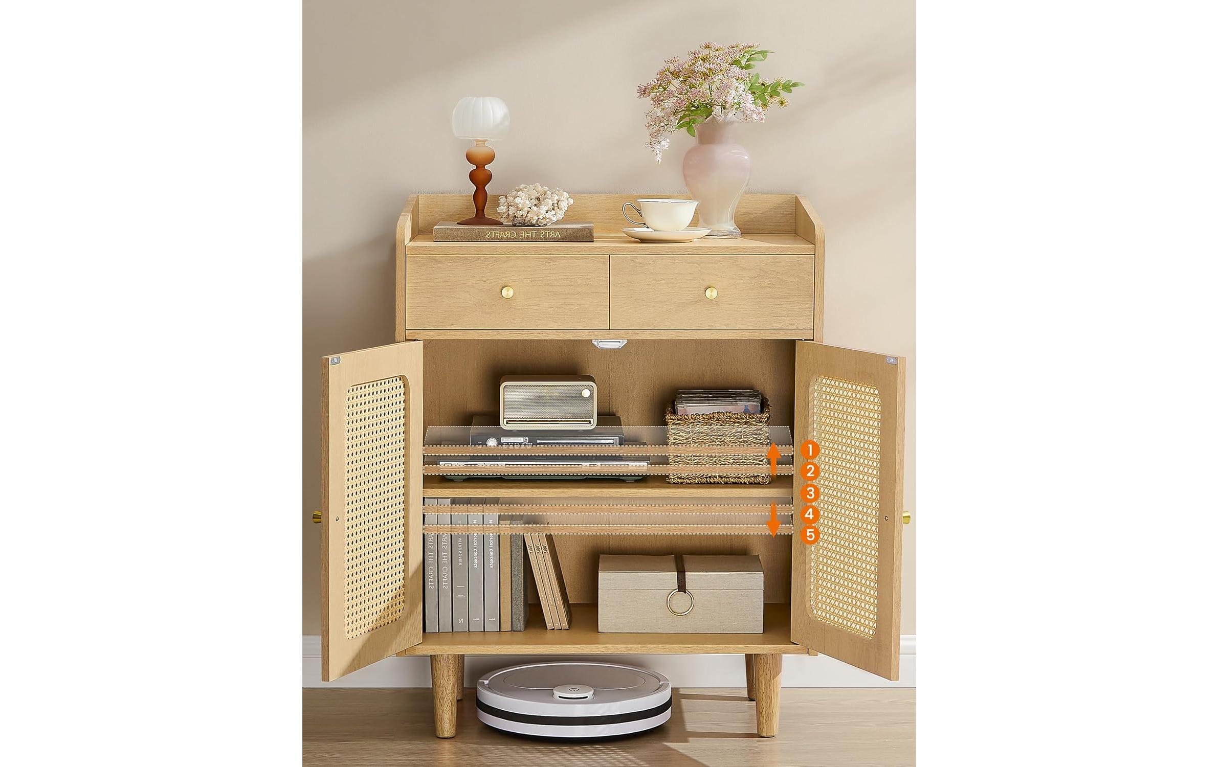 VASAGLE Kommode mit Schubladen 70 x 90 cm, Braun