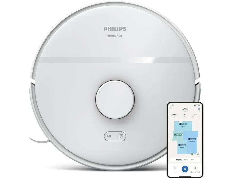 Philips Saug- und Wischroboter HomeRun Weiss Philips Saug- und Wischroboter HomeRun Weiss