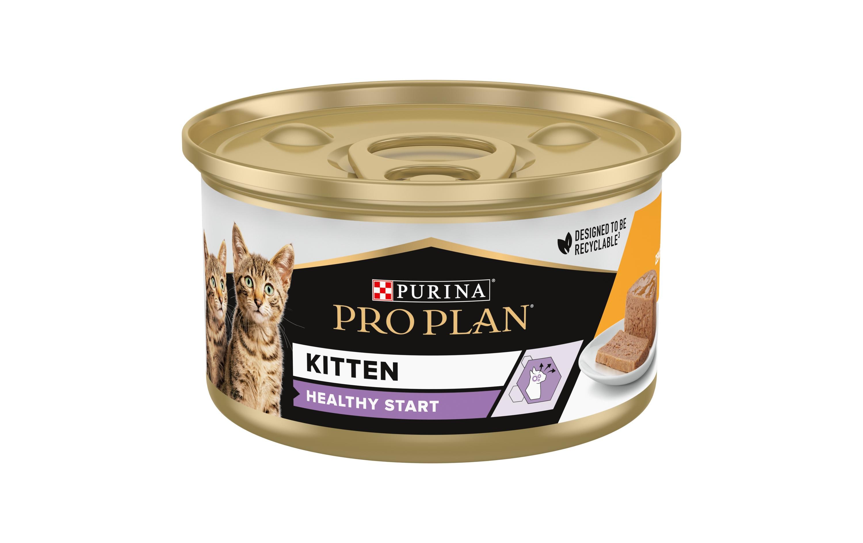 Purina Pro Plan Nassfutter Kitten Healthy Start Huhn, 24 x 85 g