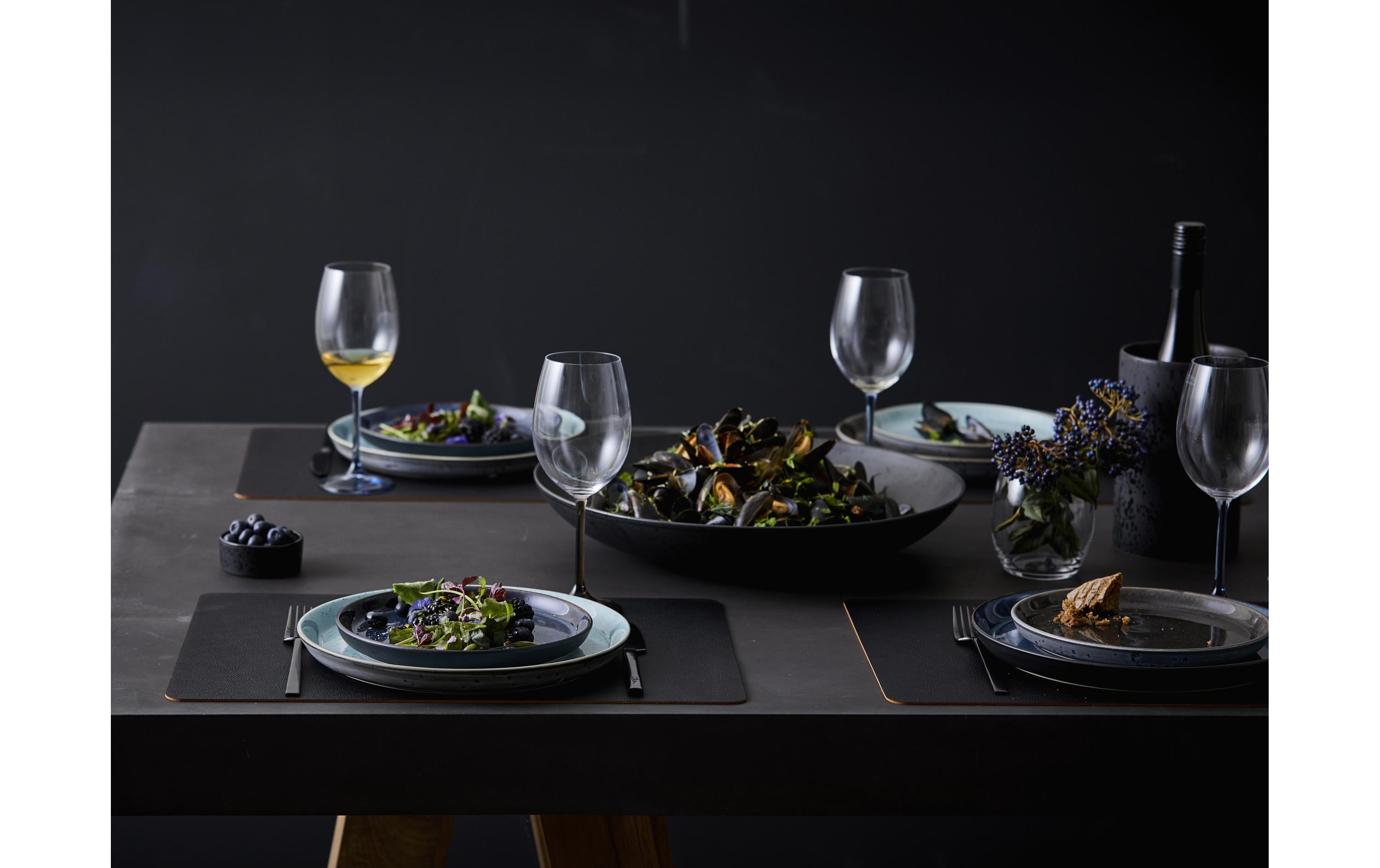 Bitz Frühstücks- & Dessertteller Ø 21 cm, 6 Stück, Grau