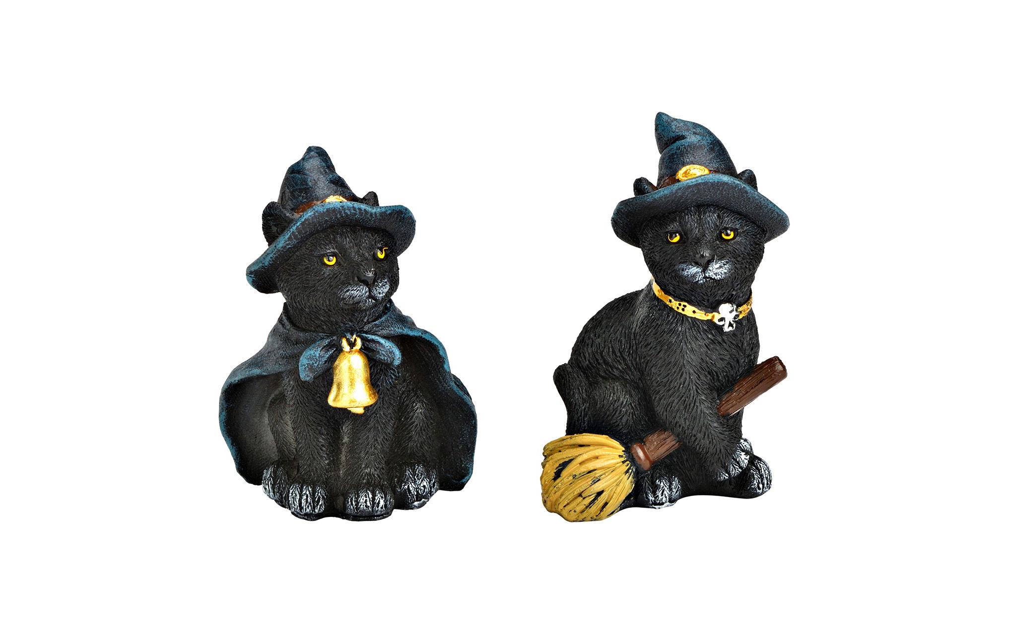 G. Wurm Halloweenfigur Katze 1 Stück, assortiert