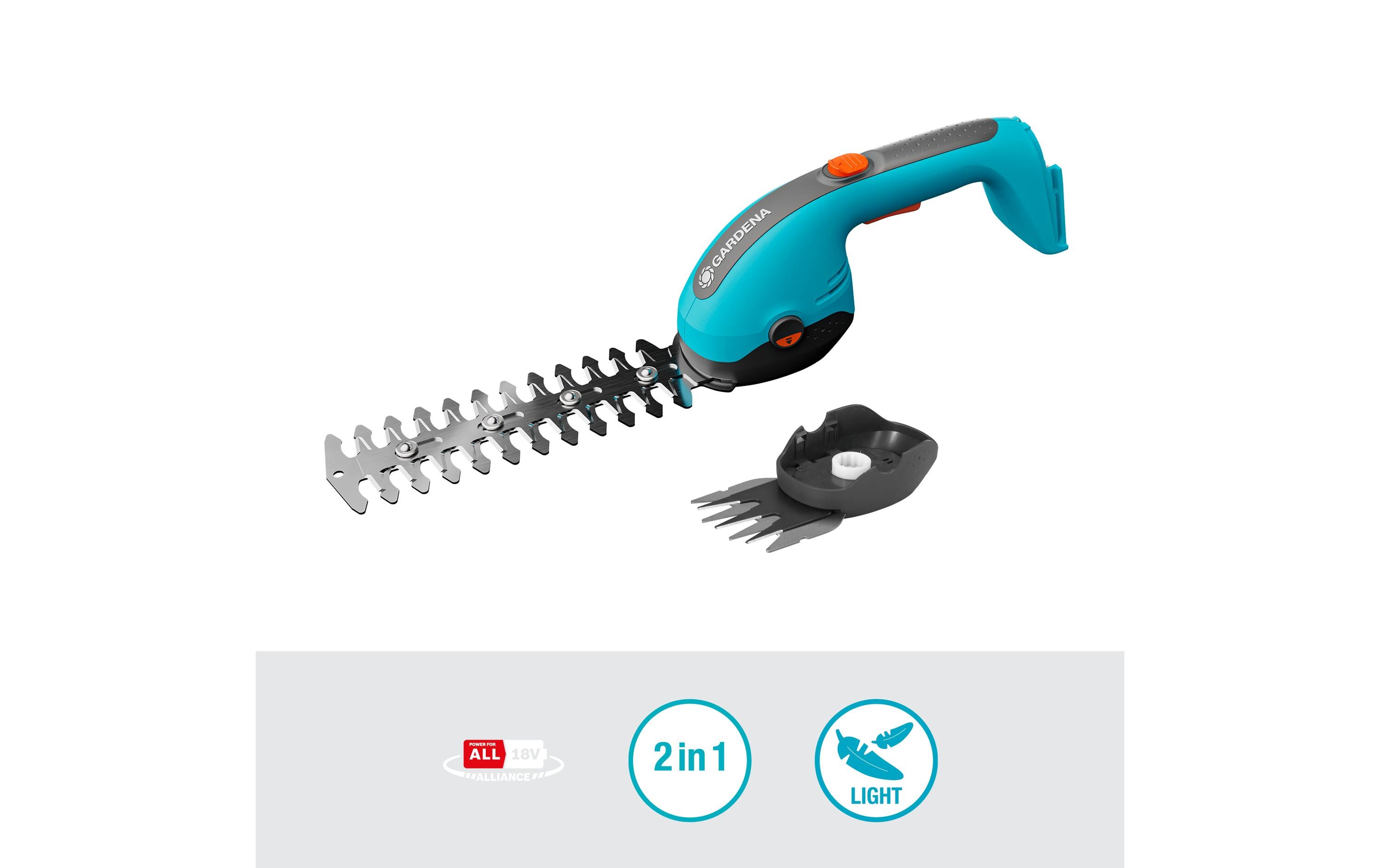 GARDENA Akku-Gras-/Strauchschere PowerCut 20/18 V P4A solo