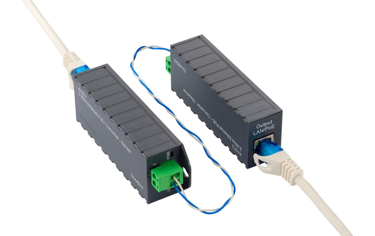 Doorbird 2-Drath Ethernet PoE+ Konverter