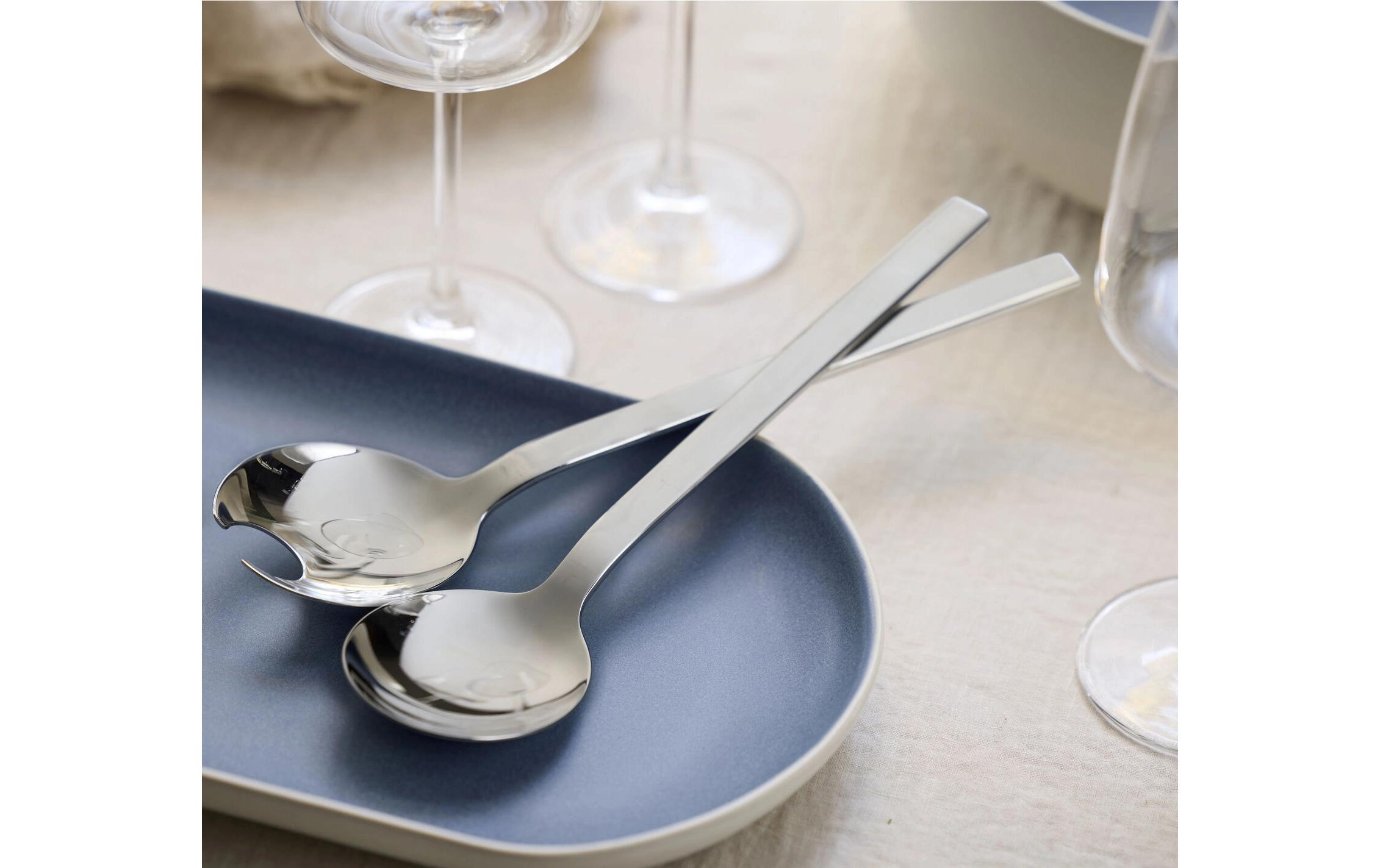 Studio Round Salatbesteck Storm Silber