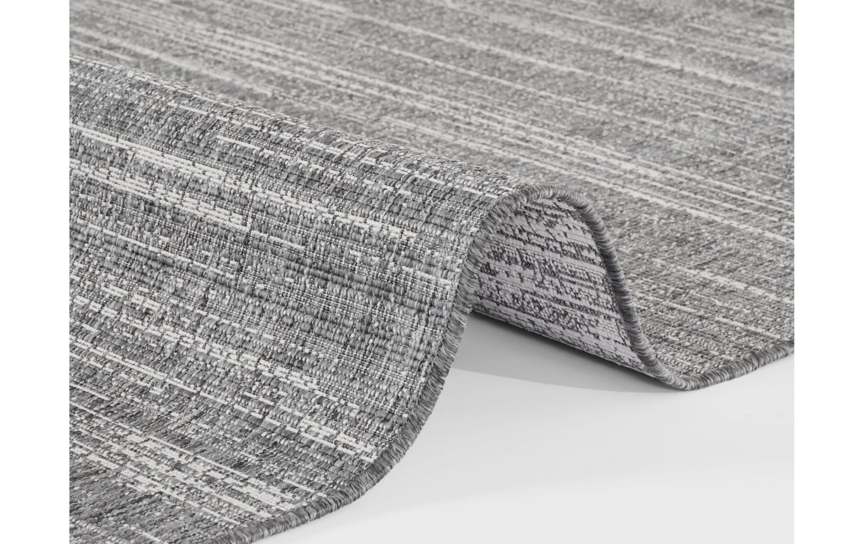 Elle Decoration Teppich Melange 160 x 230 cm, Silver