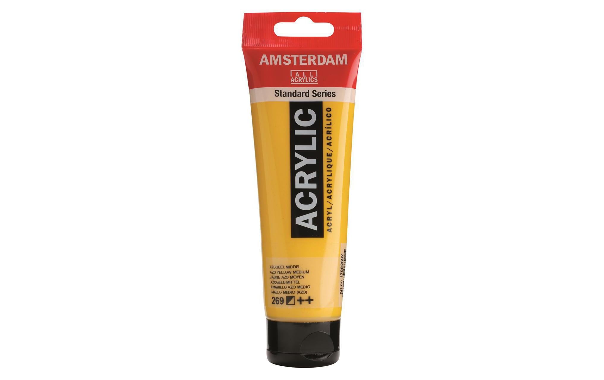Amsterdam Acrylfarbe Standard 269 Azogelb halbdeckend, 120 ml