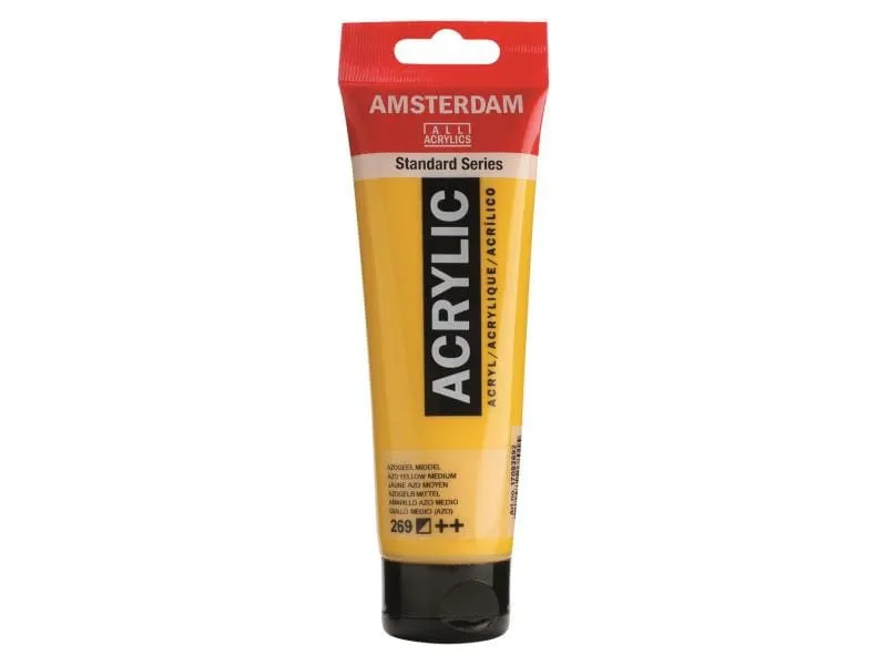 Amsterdam Acrylfarbe Standard 269 Azogelb halbdeckend, 120 ml Amsterdam Acrylfarbe Standard 269 Azogelb halbdeckend, 120 ml