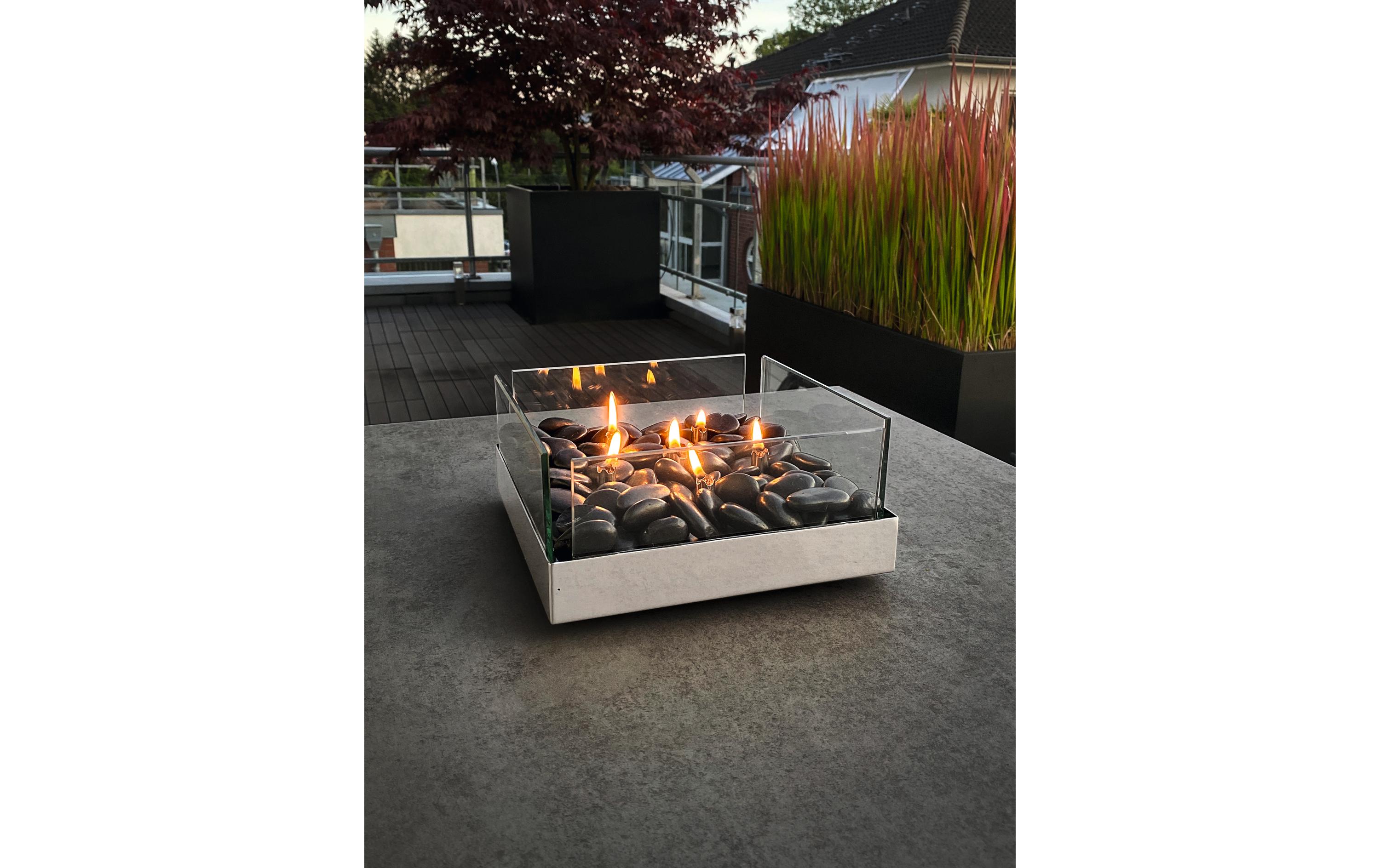 Philippi Tischfeuer Fireplace 23 x 10 cm, Glas