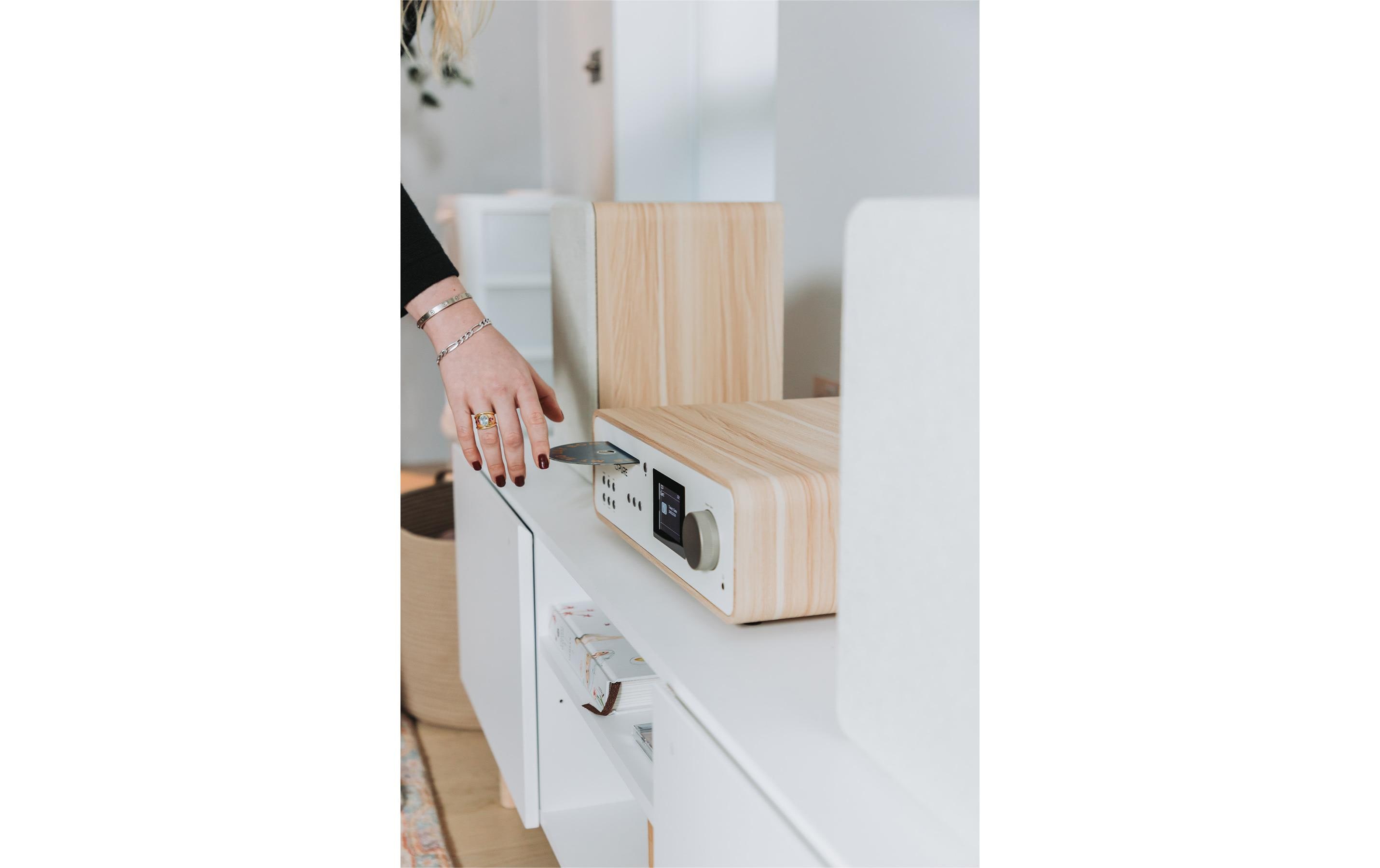 Pure Micro-HiFi Anlage Classic Stereo Eiche/Weiss