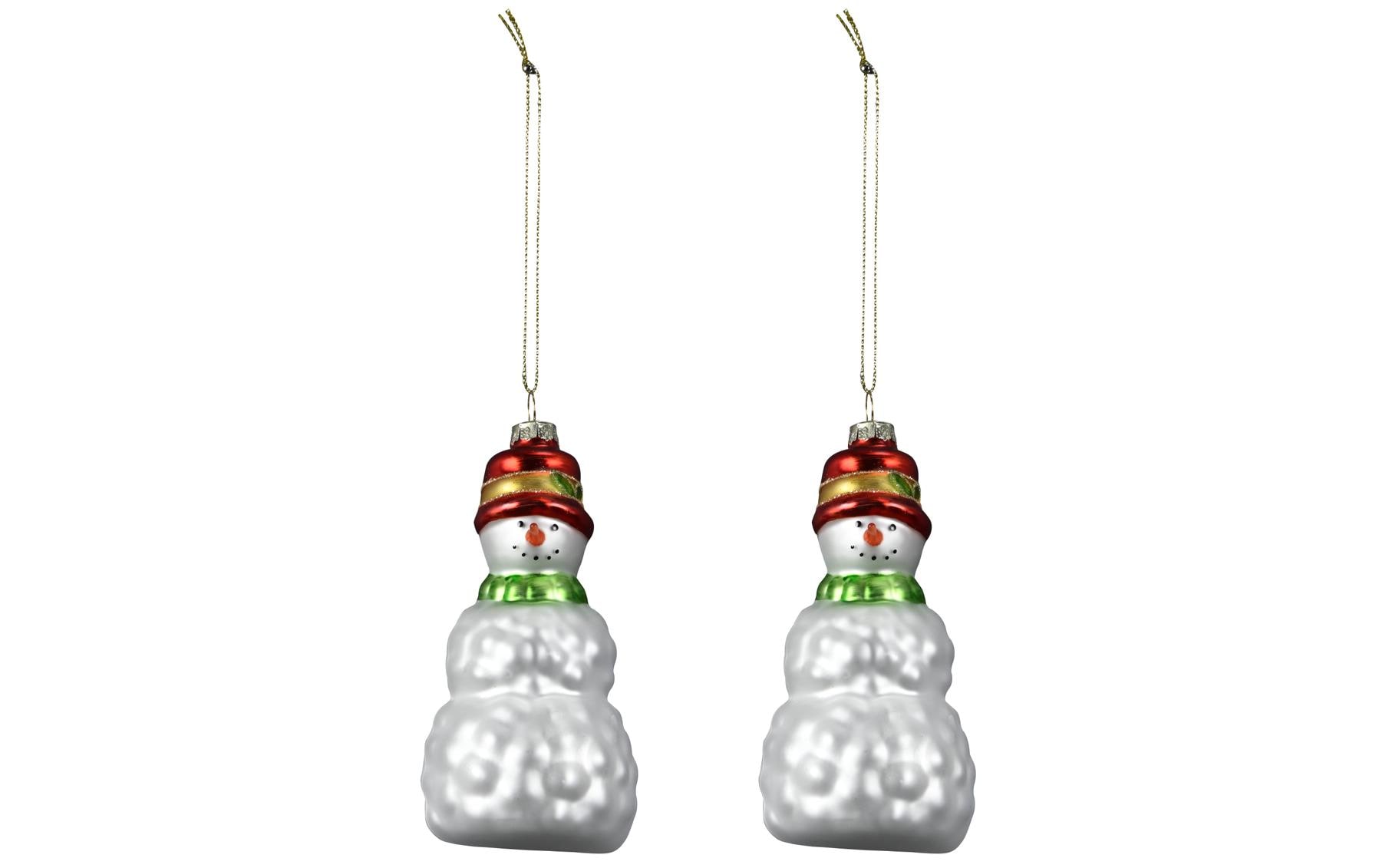 COCON Weihnachtsschmuck Schneemann, 2 Stück