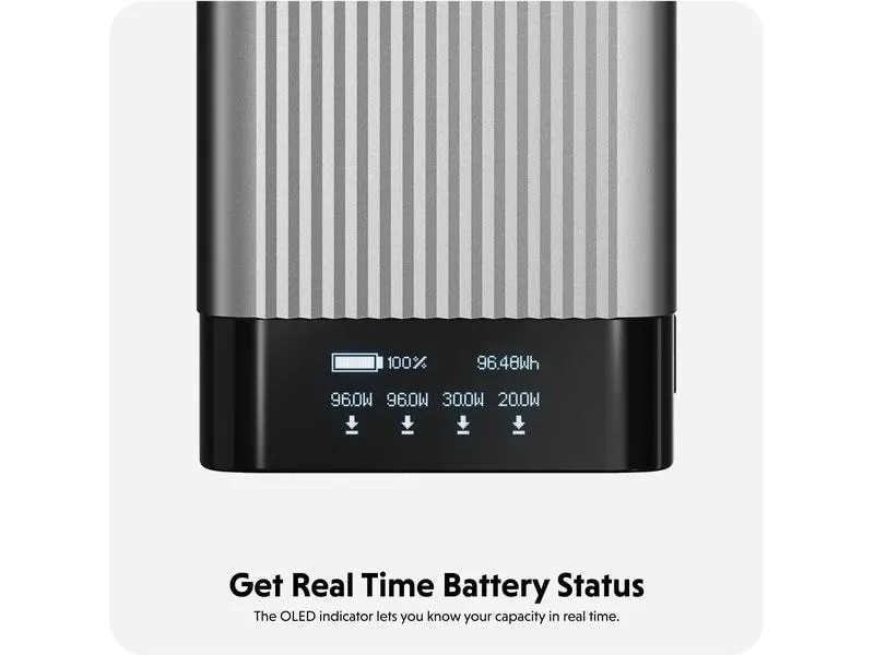 HYPER Powerbank HyperJuice 245W USB-C Battery Pack 27000 mAh HYPER Powerbank HyperJuice 245W USB-C Battery Pack 27000 mAh