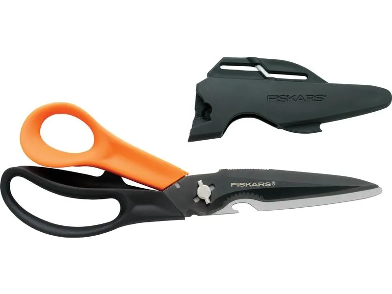 Fiskars Mehrzweckschere 23 cm, Rostfreier Stahl, Rechtshänder