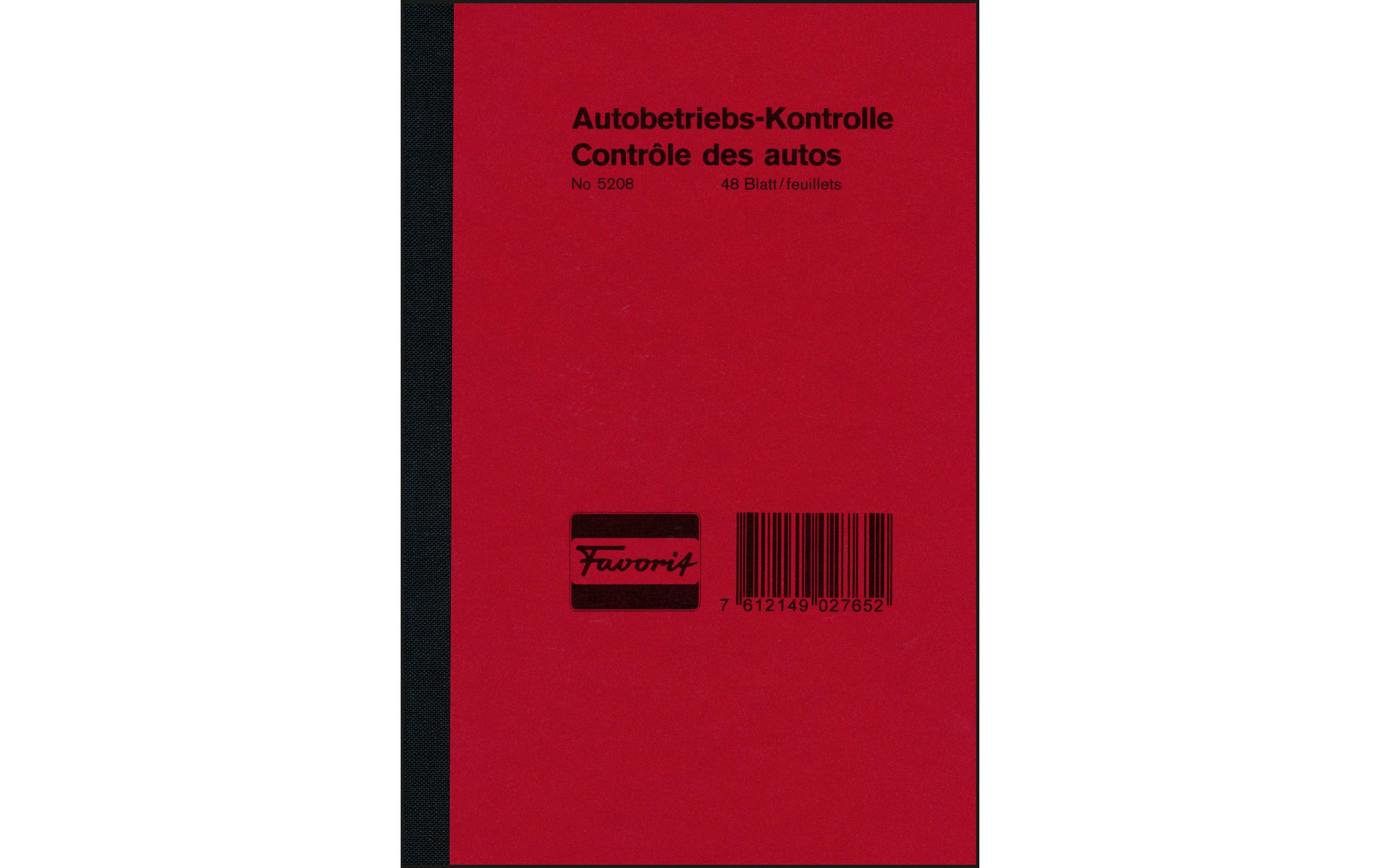 Favorit Durchschreibeblock Autobetriebs-Kontrolle 16 Blatt