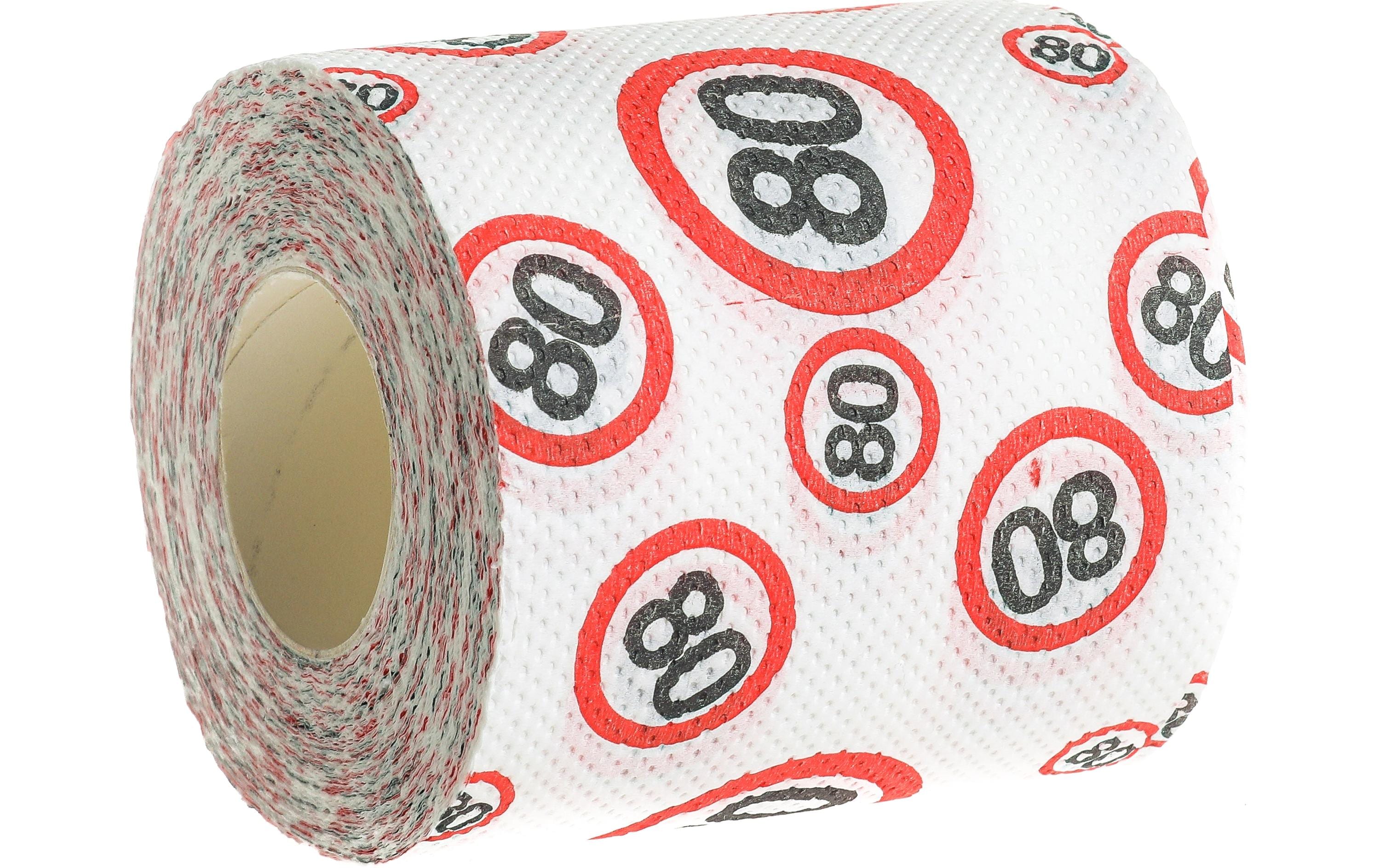 Trendcompany Scherzartikel WC Papier 80. Geburtstag