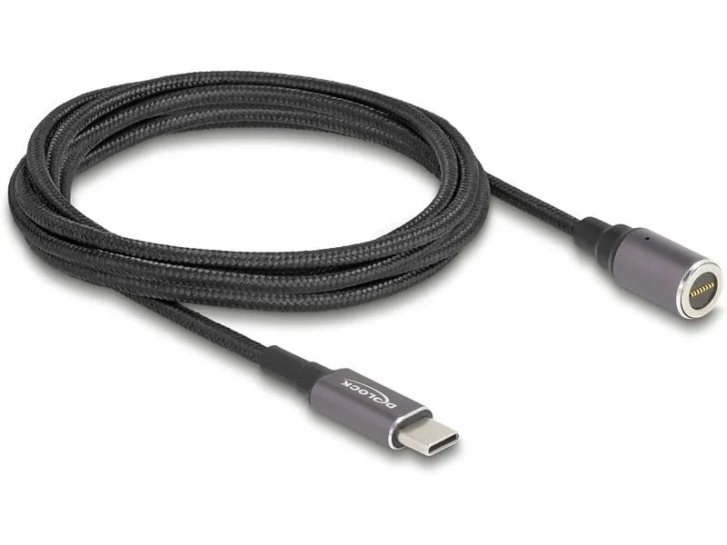 Delock Ladekabel USB Type-C zu magnetischem 8 Pin Konnektor, 1.8 m
