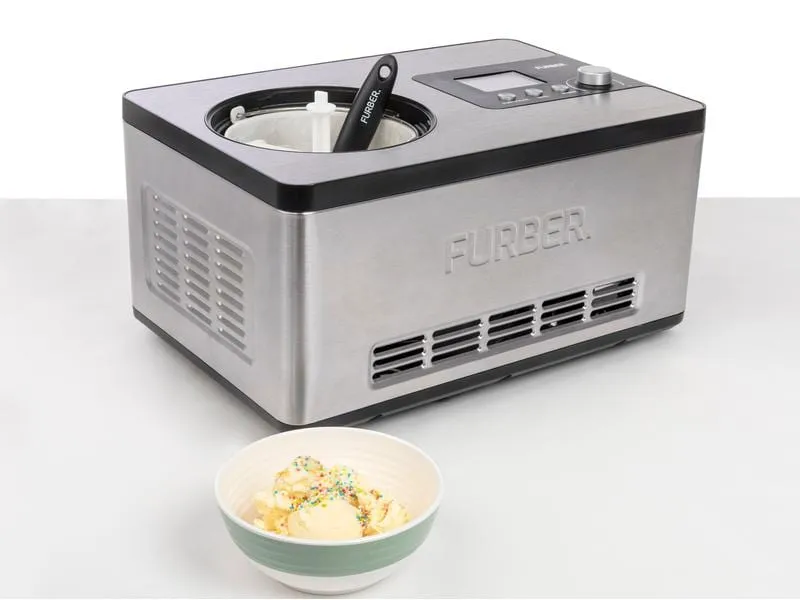 FURBER Glacemaschine Luigi Pro 1.5 l, Edelstahl FURBER Glacemaschine Luigi Pro 1.5 l, Edelstahl