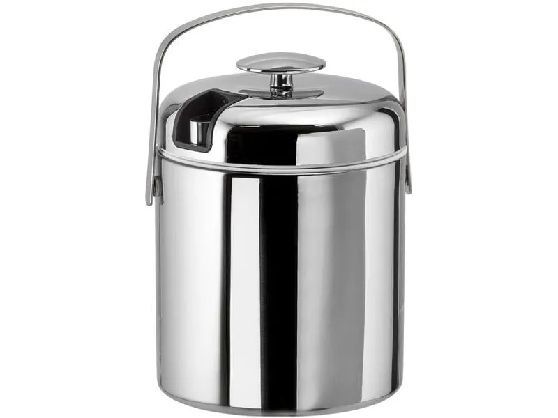 APS Eiswürfelbehälter POLAR 14 x 22 cm, 1.3 Liter, Silber