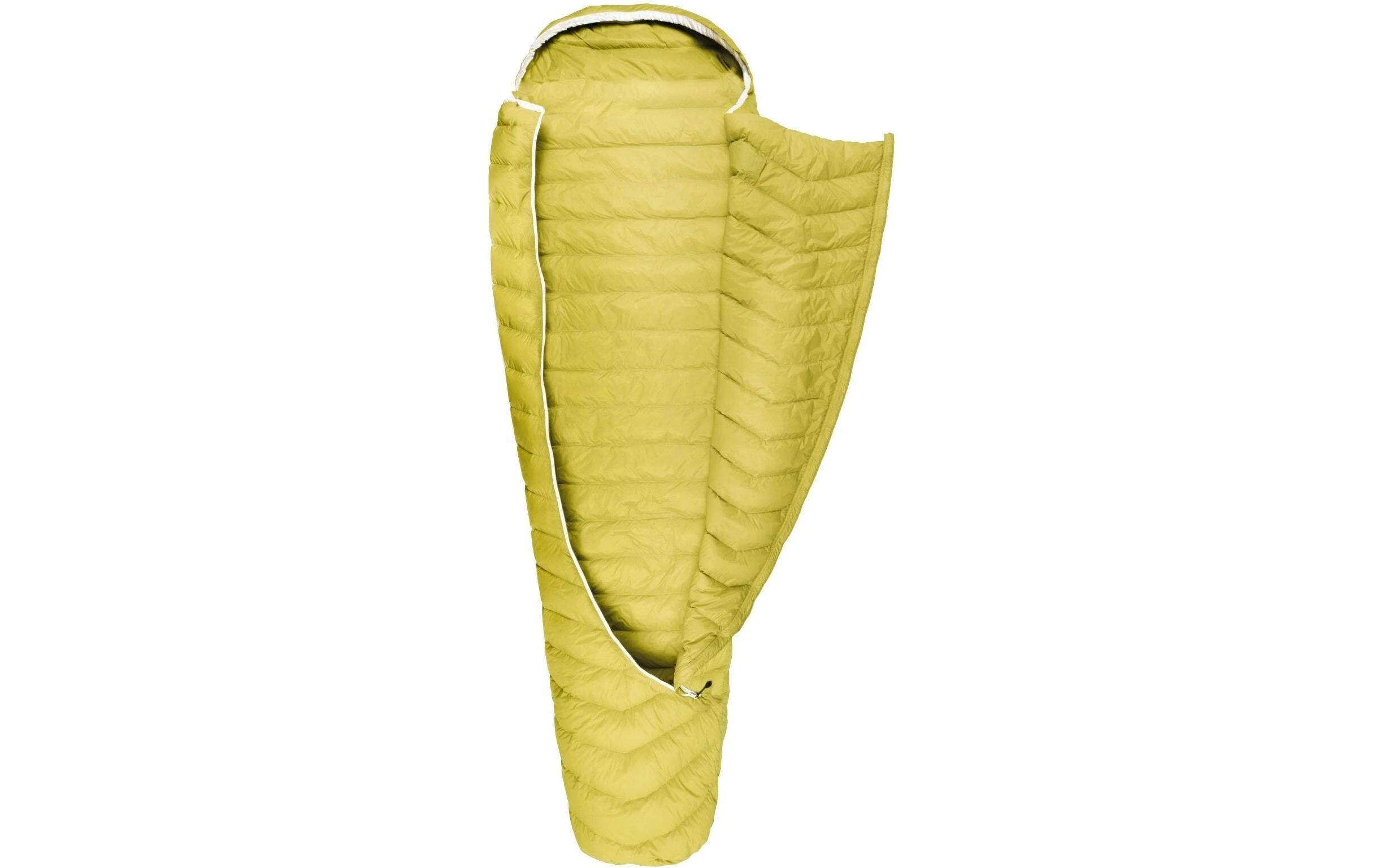 Grüezi Bag Schlafsack DownWool Extreme Light 2.0 8 °C 200 cm, Gelb