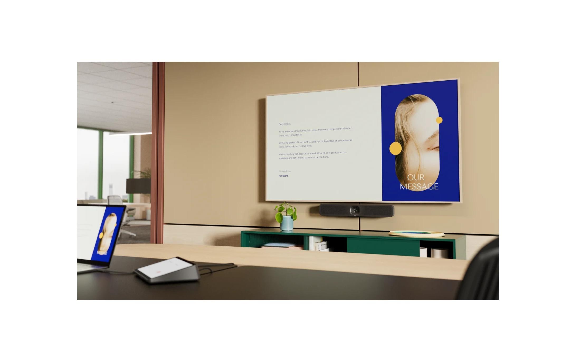 Logitech MeetUp 2 USB Video Collaboration Bar 4K