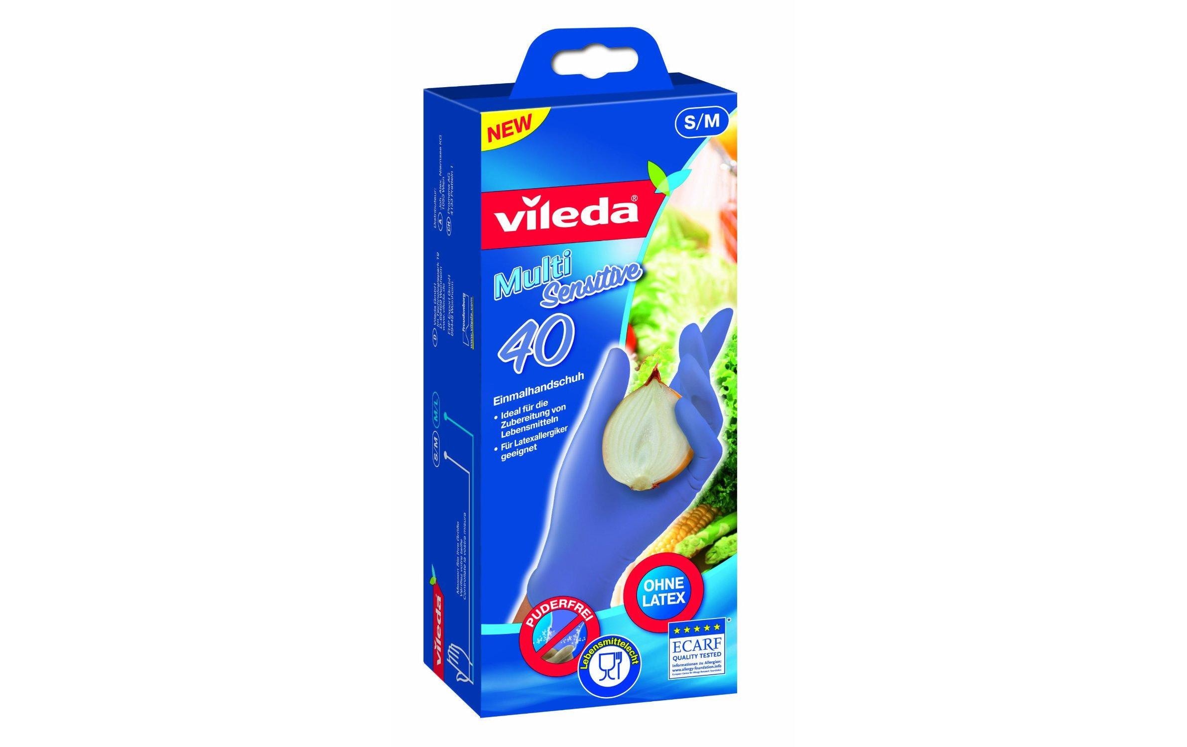 Vileda Einweghandschuh Multi Sensitive M/S 40 Stück
