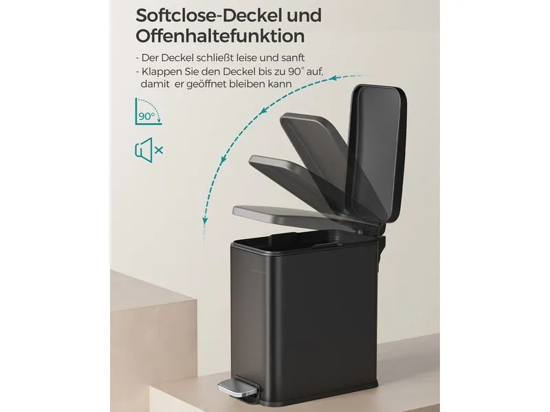Songmics Kosmetikeimer 5 l, Schwarz Songmics Kosmetikeimer 5 l, Schwarz
