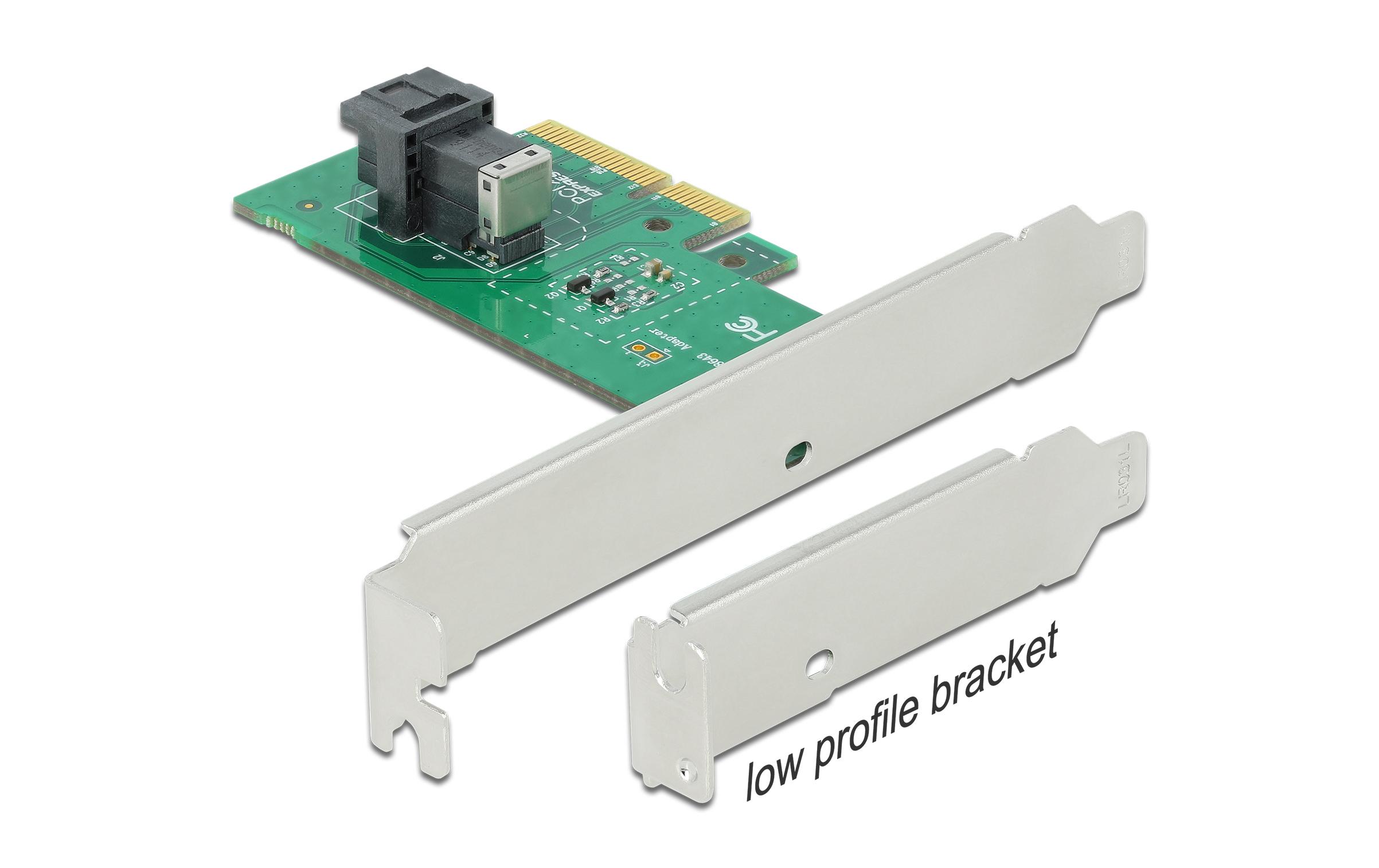 Delock Host Bus Adapter PCI-Ex4v4 -1xSFF-8643 NVMe U.2 Delock Host Bus Adapter PCI-Ex4v4 -1xSFF-8643 NVMe U.2