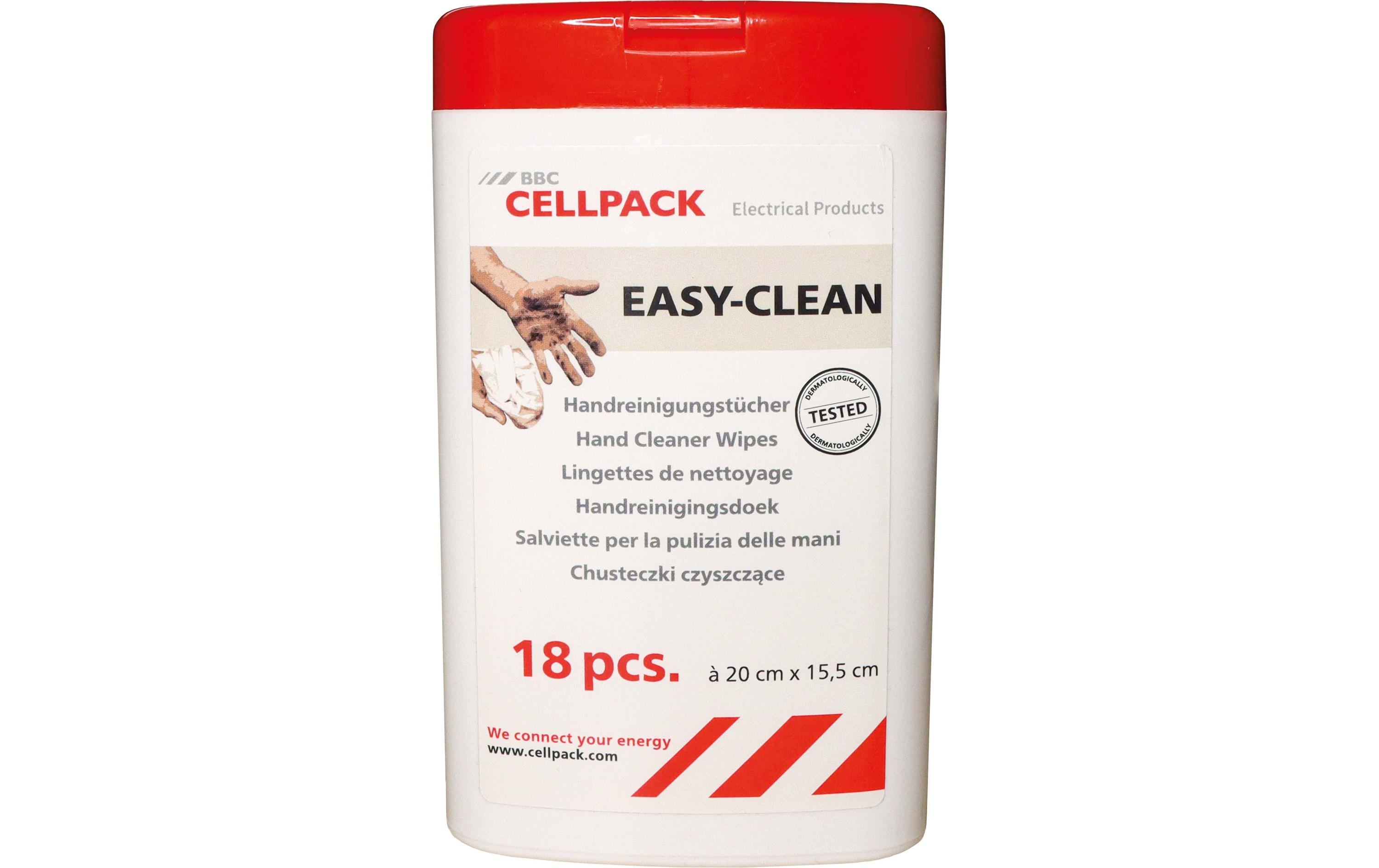 Cellpack AG Handreinigungstücher EASY-CLEAN Dose à 18 Stück