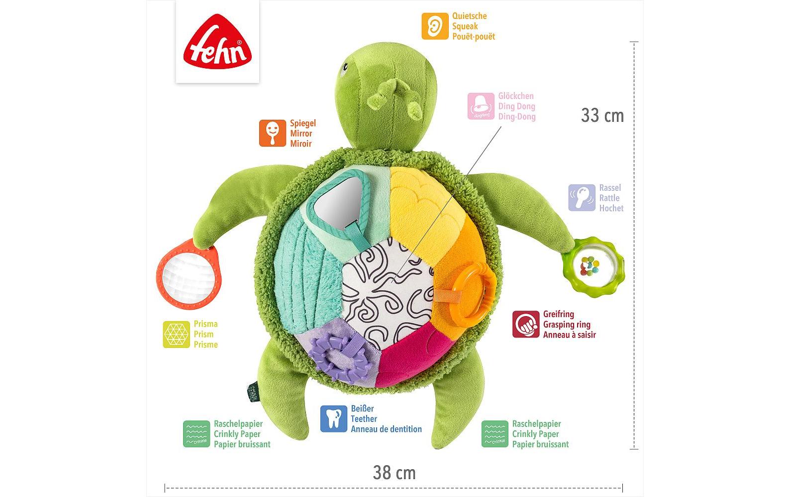 fehn Activity-Meeresschildkröte XL Grün/Mehrfarbig