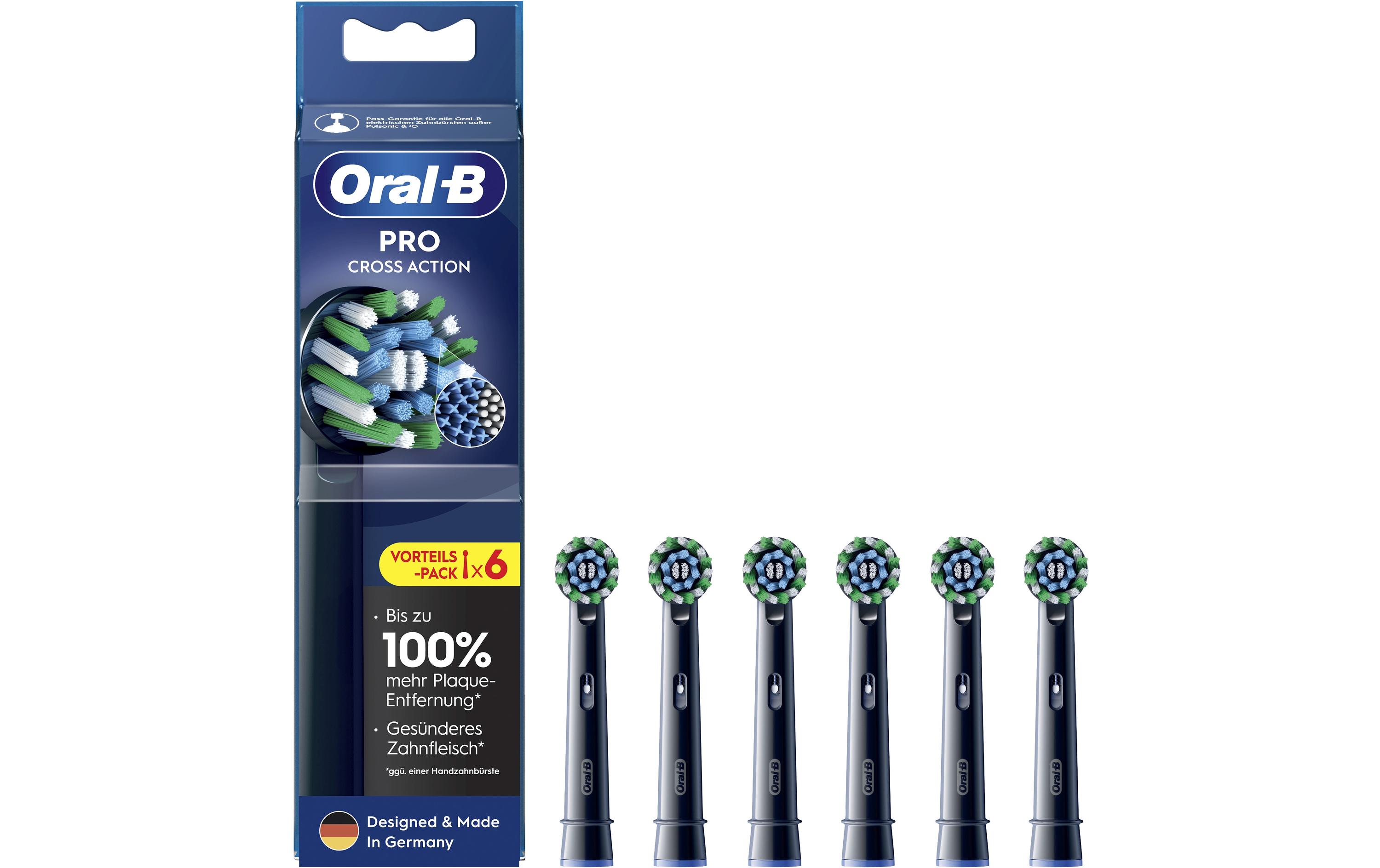 Oral-B Zahnbürstenkopf CrossAction 1 Stück, Schwarz