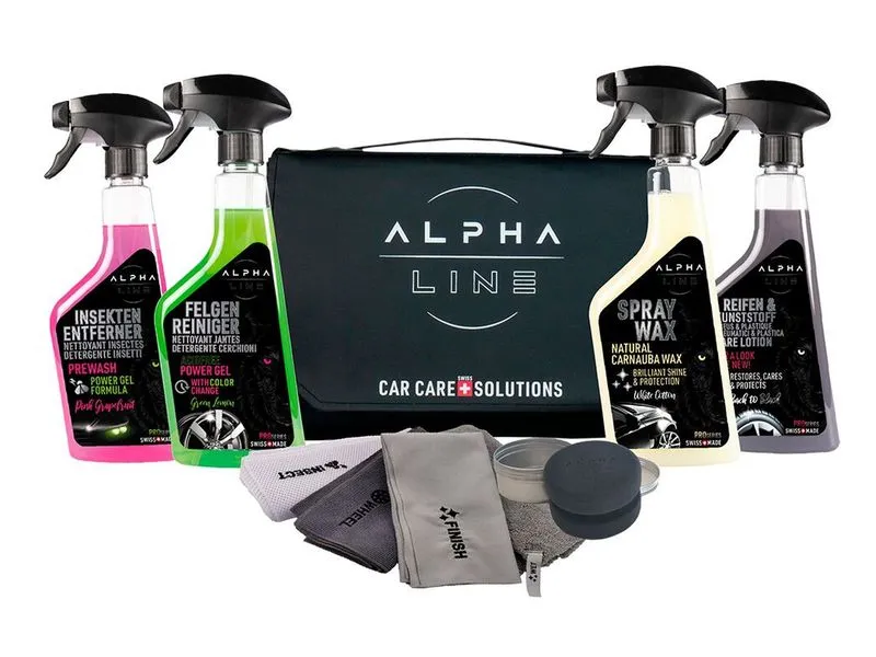 Alpha Line Car Care Set in Tasche 9-teilig Alpha Line Car Care Set in Tasche 9-teilig