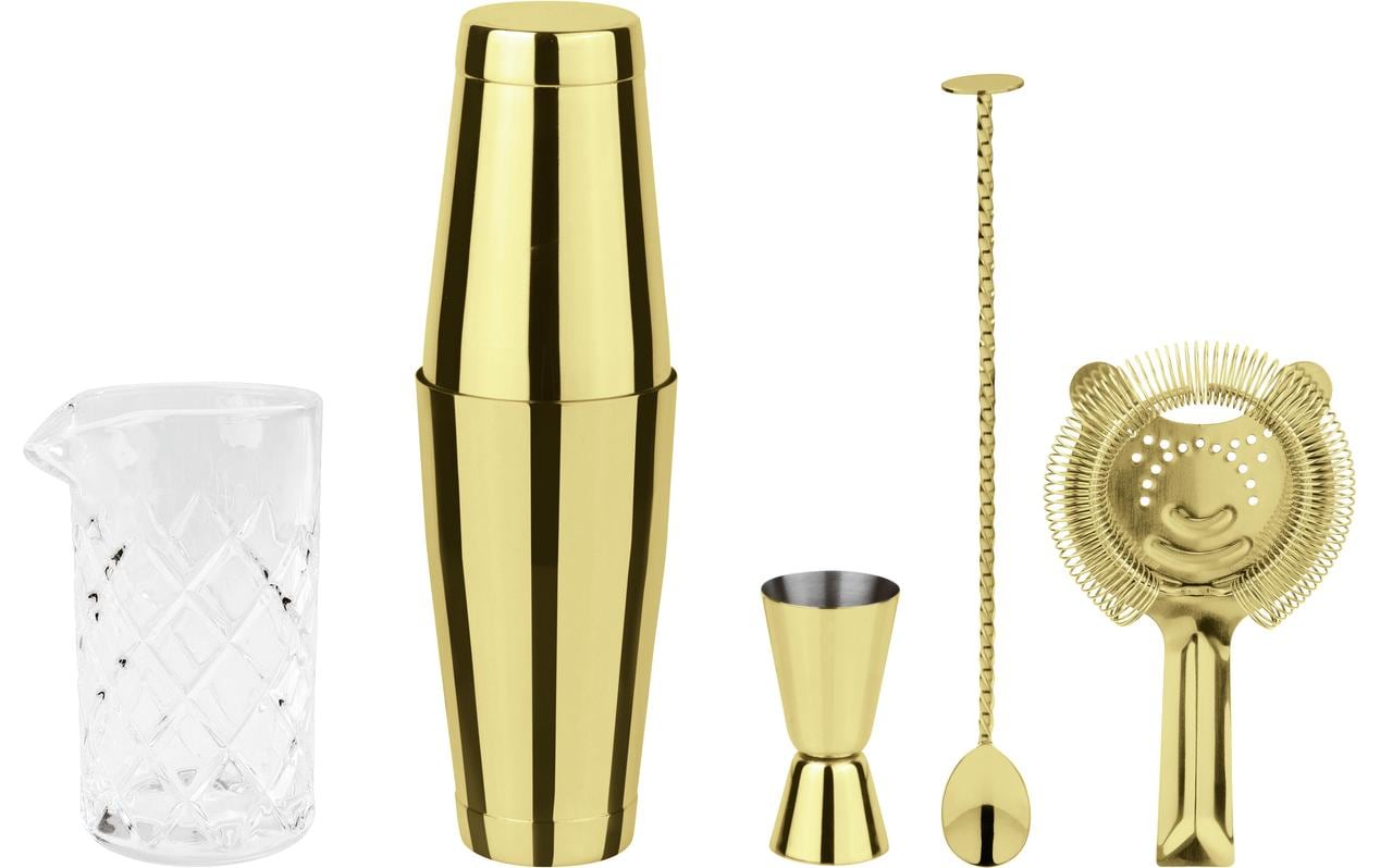Paderno Drink Mixer Set Crystal 0.79 l, Gold/Weiss