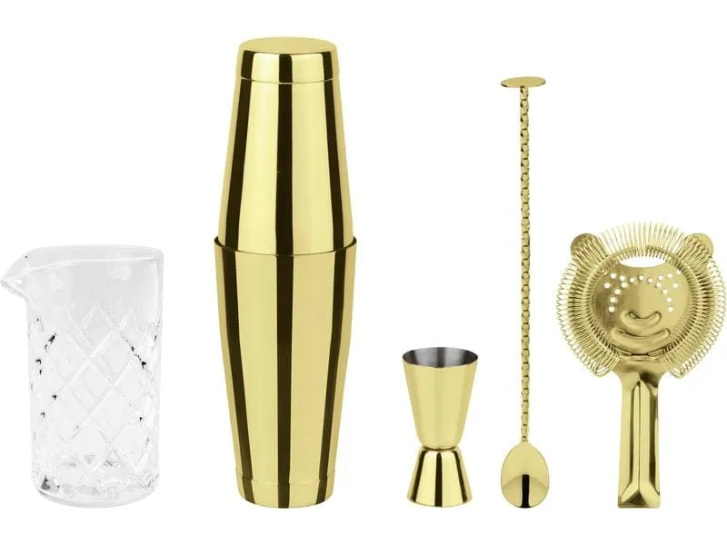 Paderno Drink Mixer Set Crystal 0.79 l, Gold/Weiss Paderno Drink Mixer Set Crystal 0.79 l, Gold/Weiss