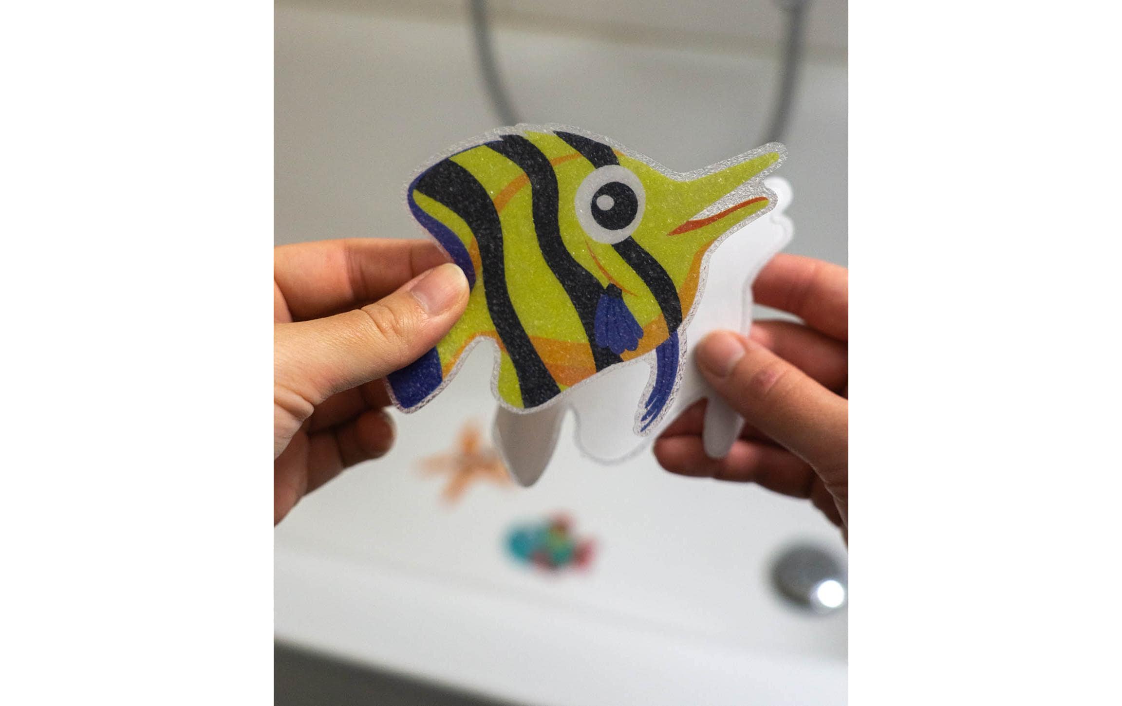 Esmée Badewanneneinlage Meerestiere 9 Stück, Mehrfarbig